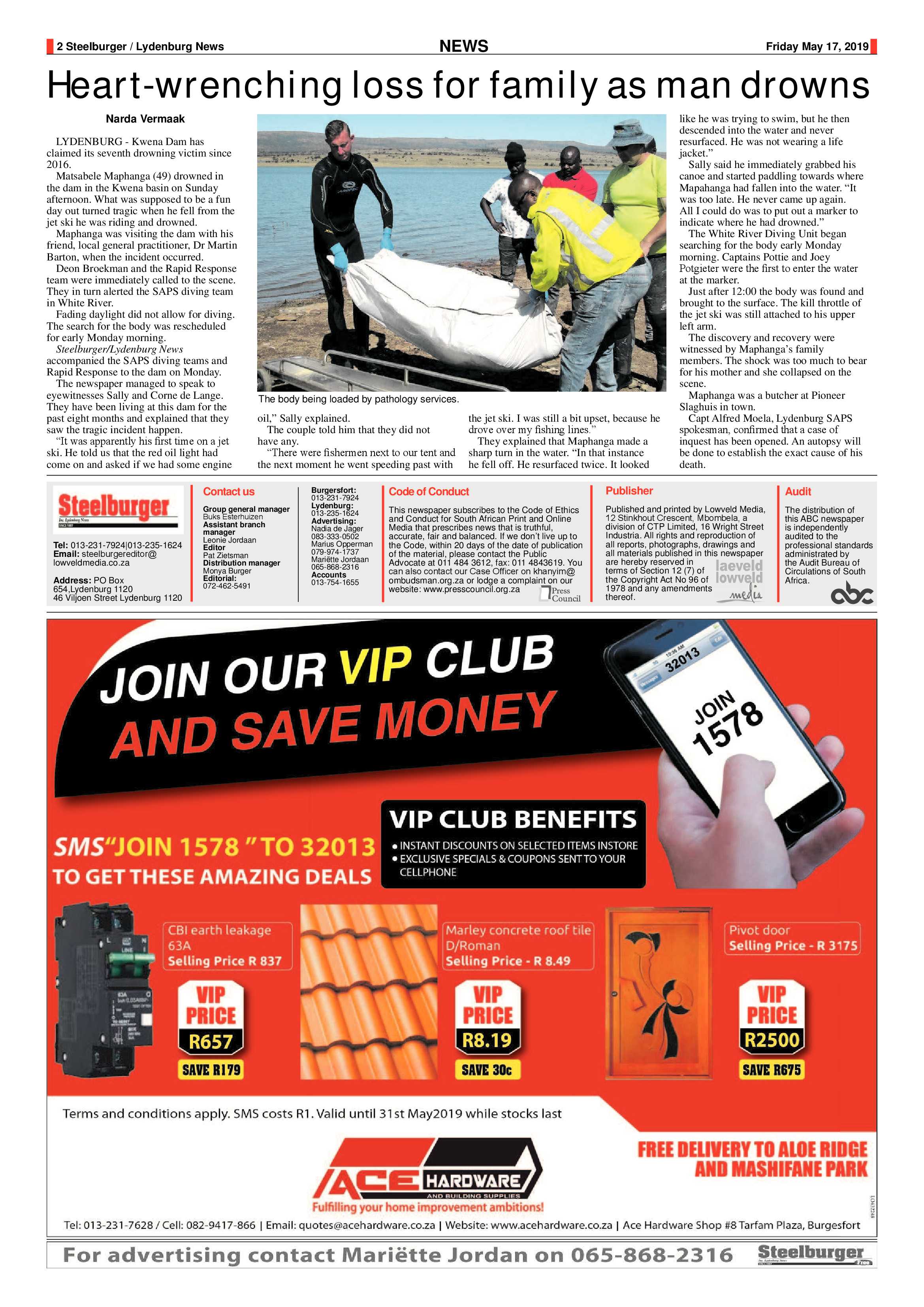 Steelburger News 17 May 2019 page 2