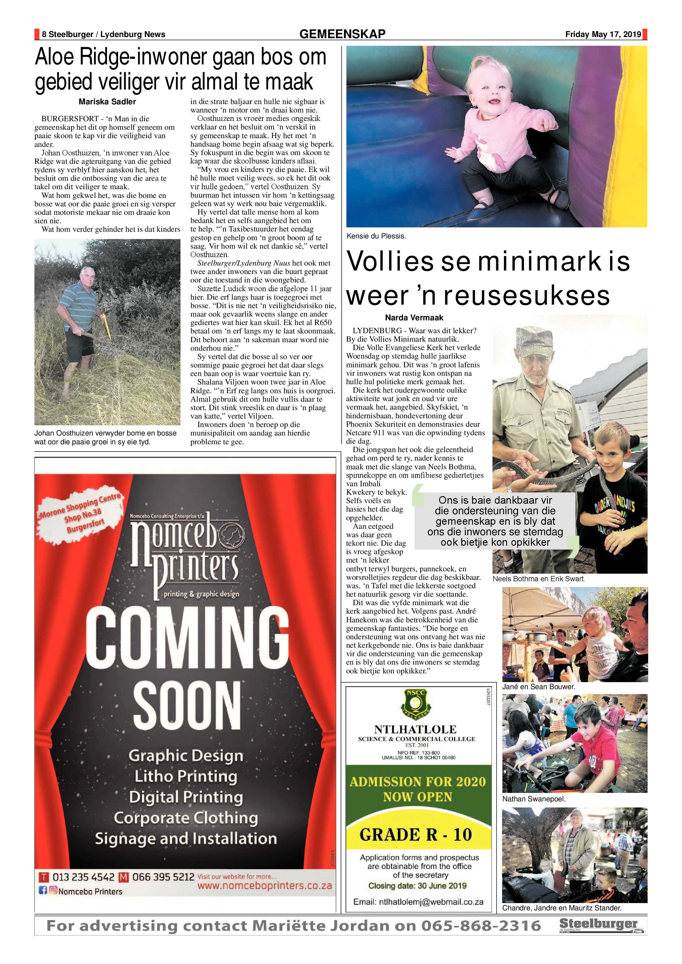 Steelburger News 17 May 2019 page 8
