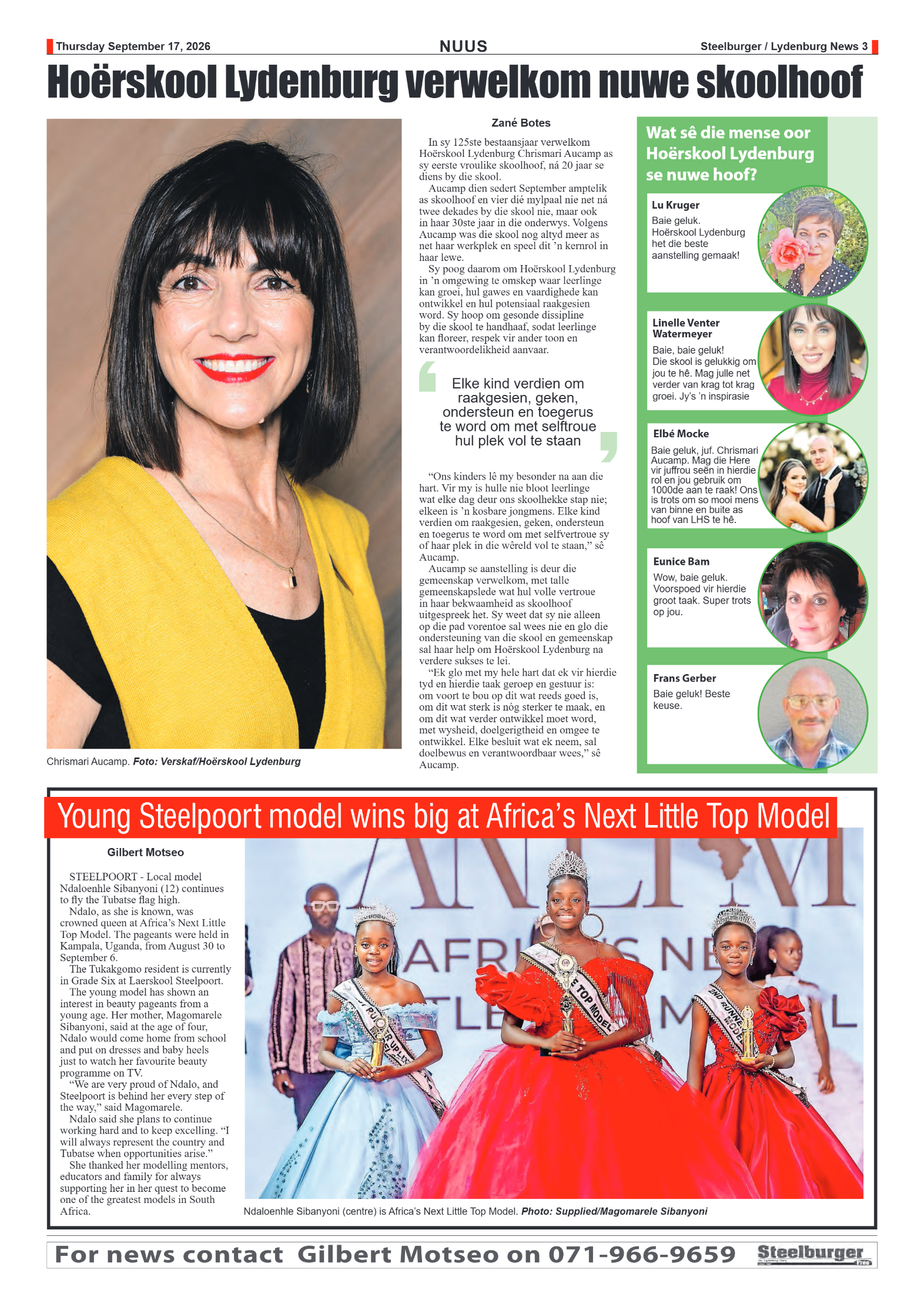 Steelburger News 17 September 2026 page 3