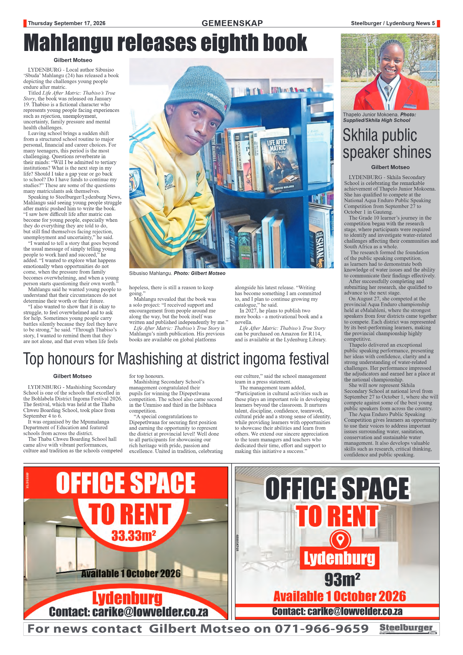 Steelburger News 17 September 2026 page 5