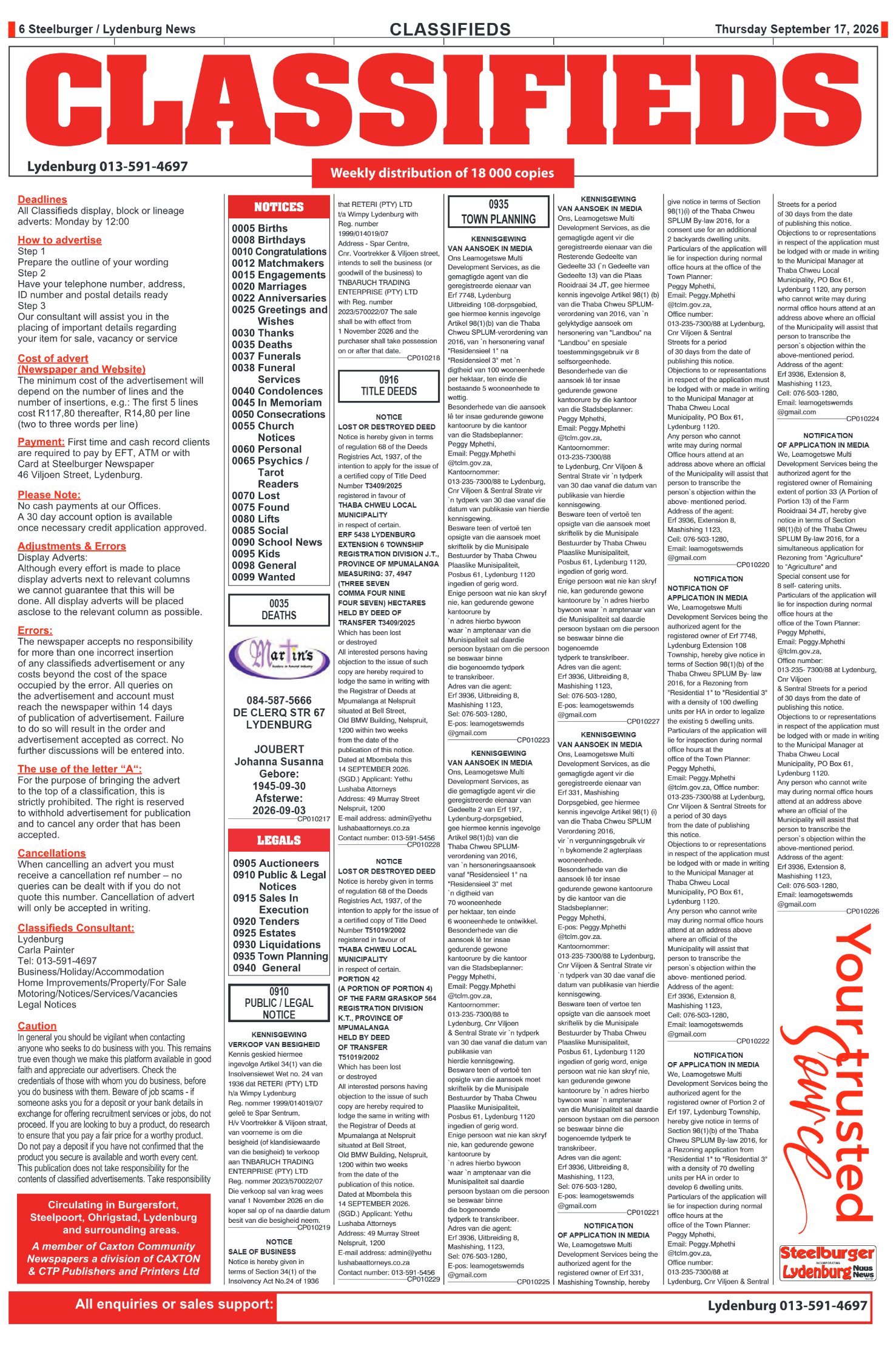 Steelburger News 17 September 2026 page 6