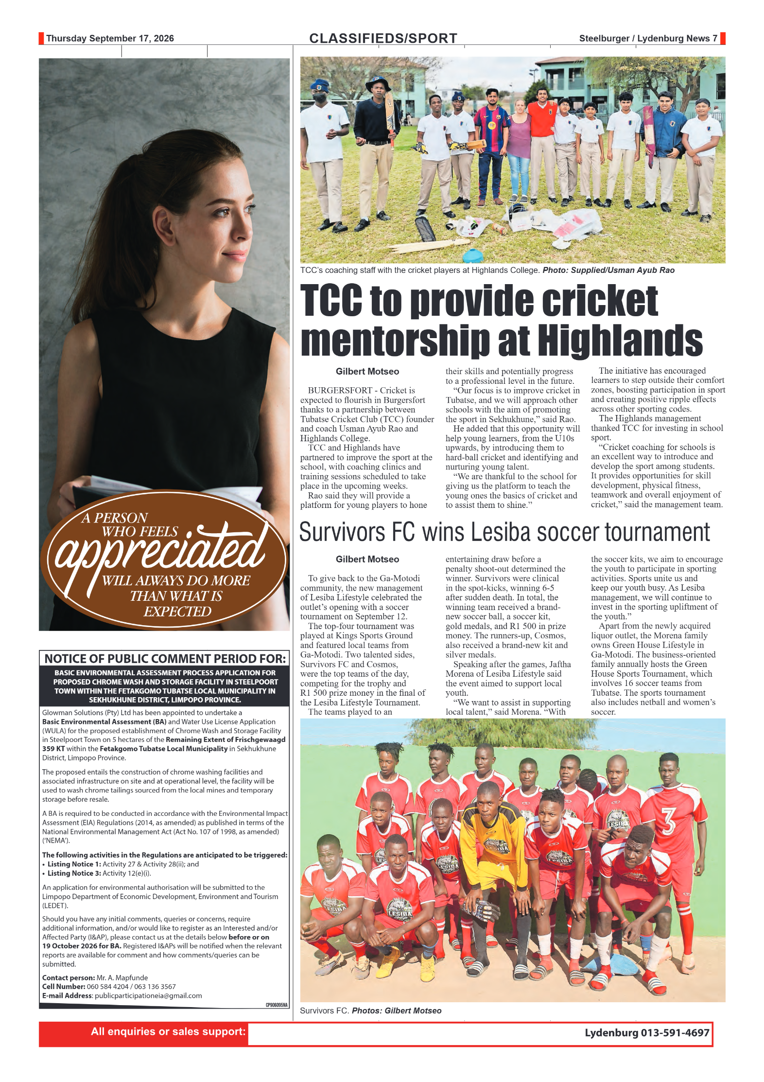 Steelburger News 17 September 2026 page 7