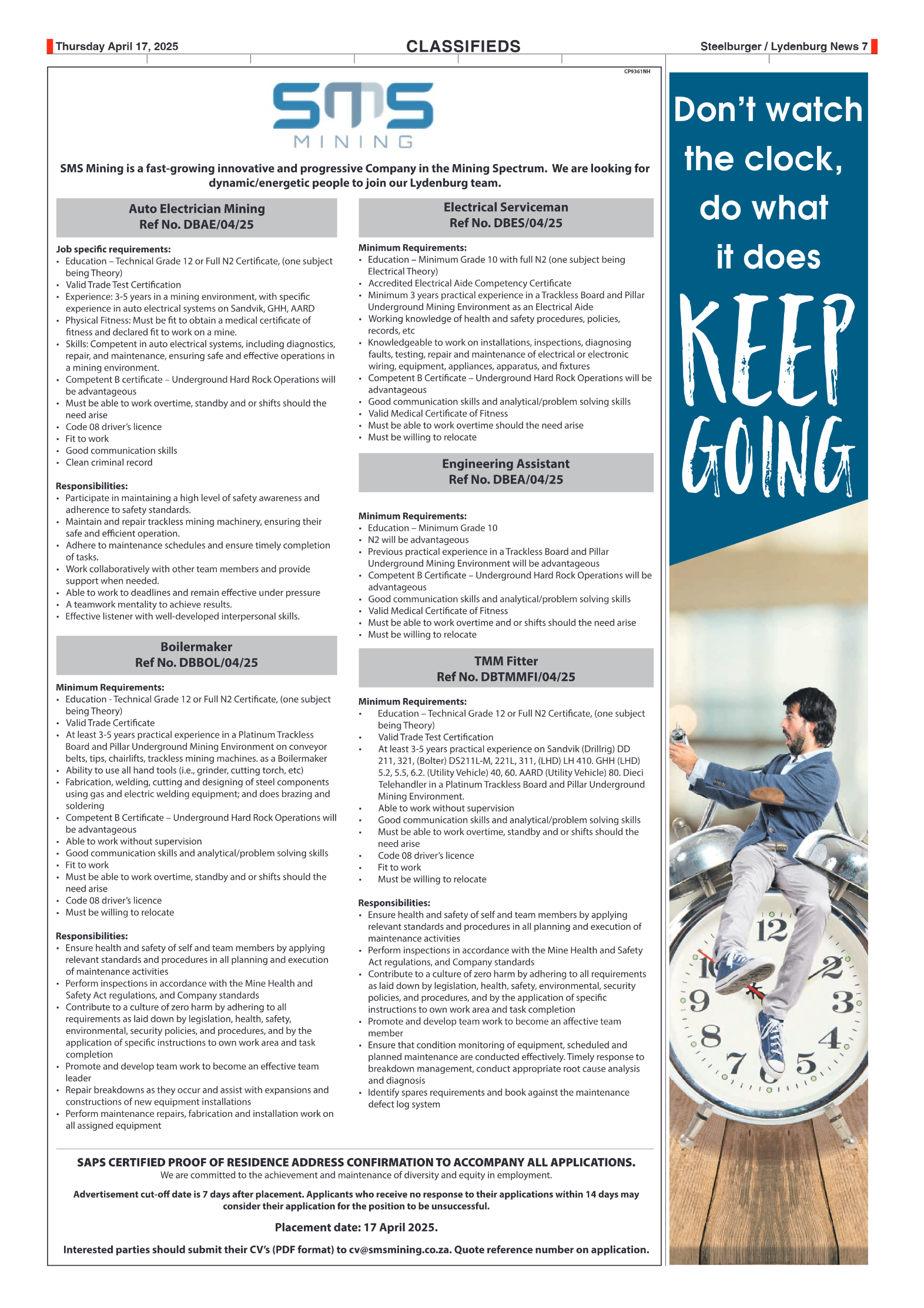 Steelburger News 17 April 2025 page 7