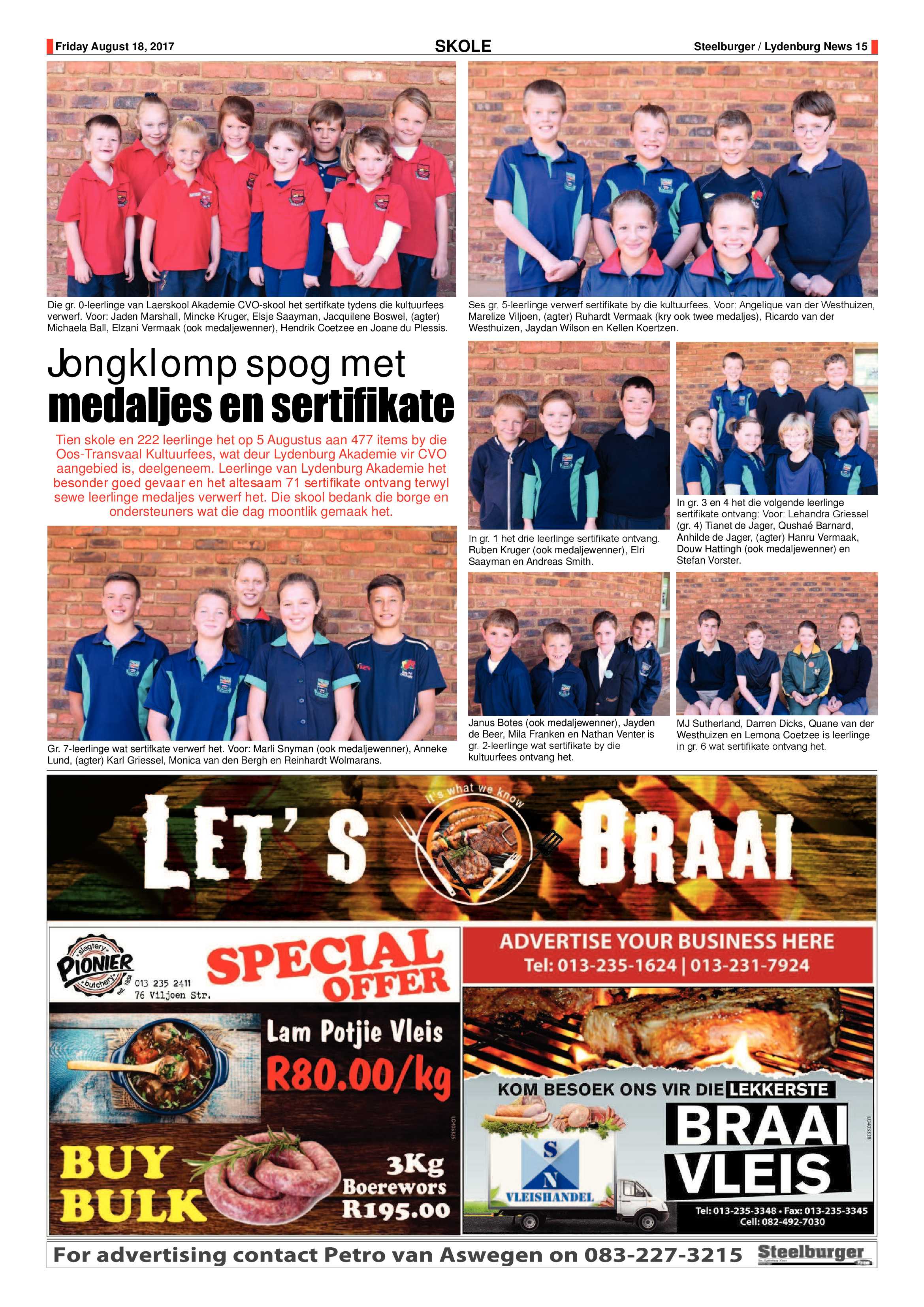 Steelburger News 18 August 2017 page 13
