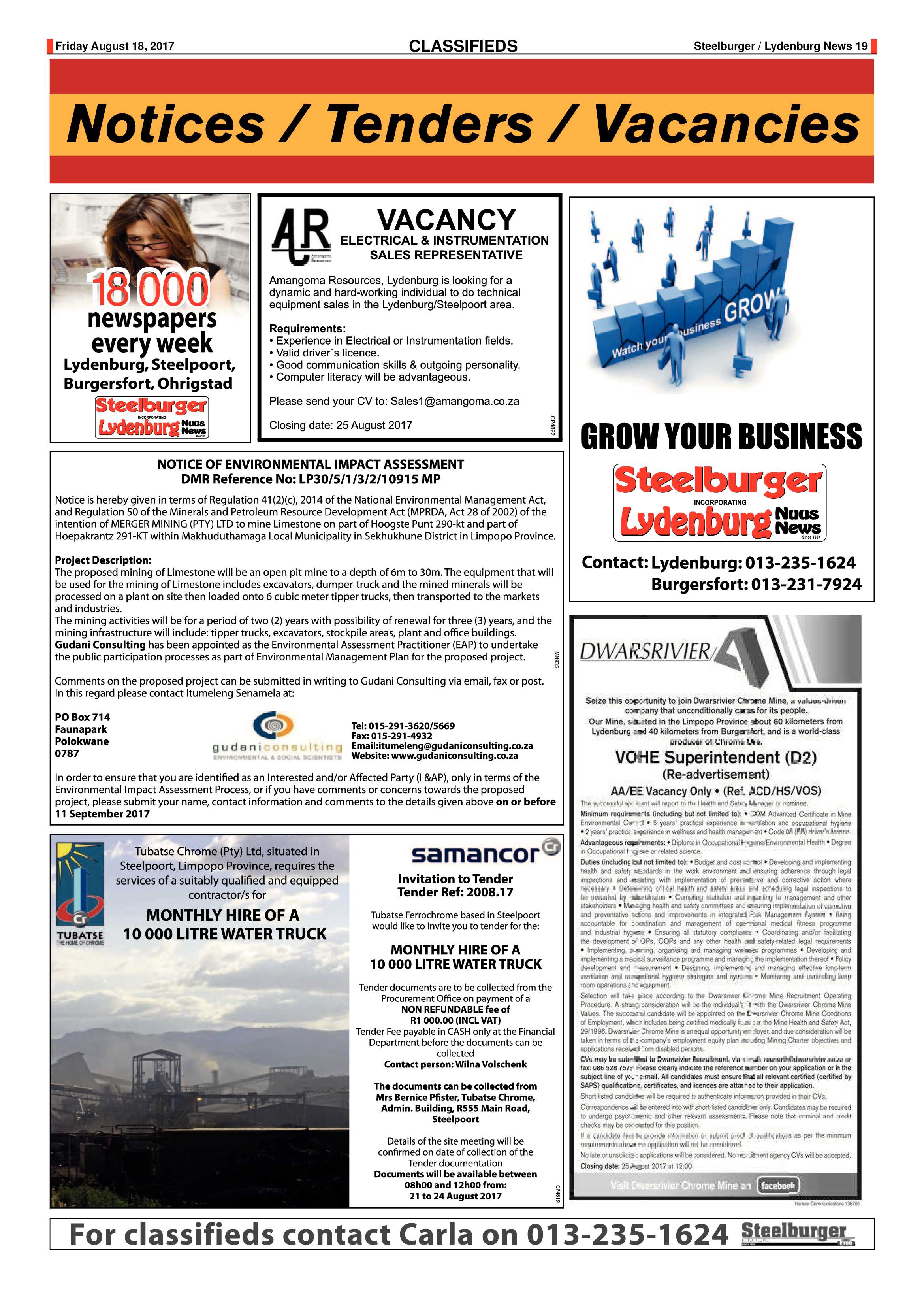 Steelburger News 18 August 2017 page 17