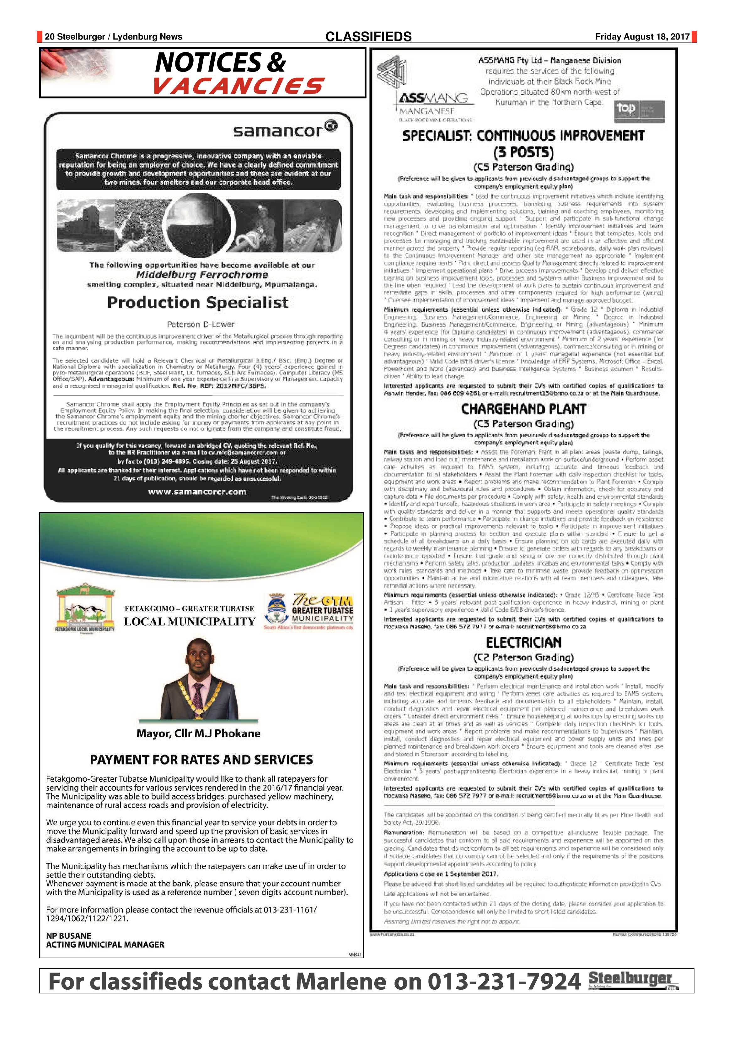 Steelburger News 18 August 2017 page 18