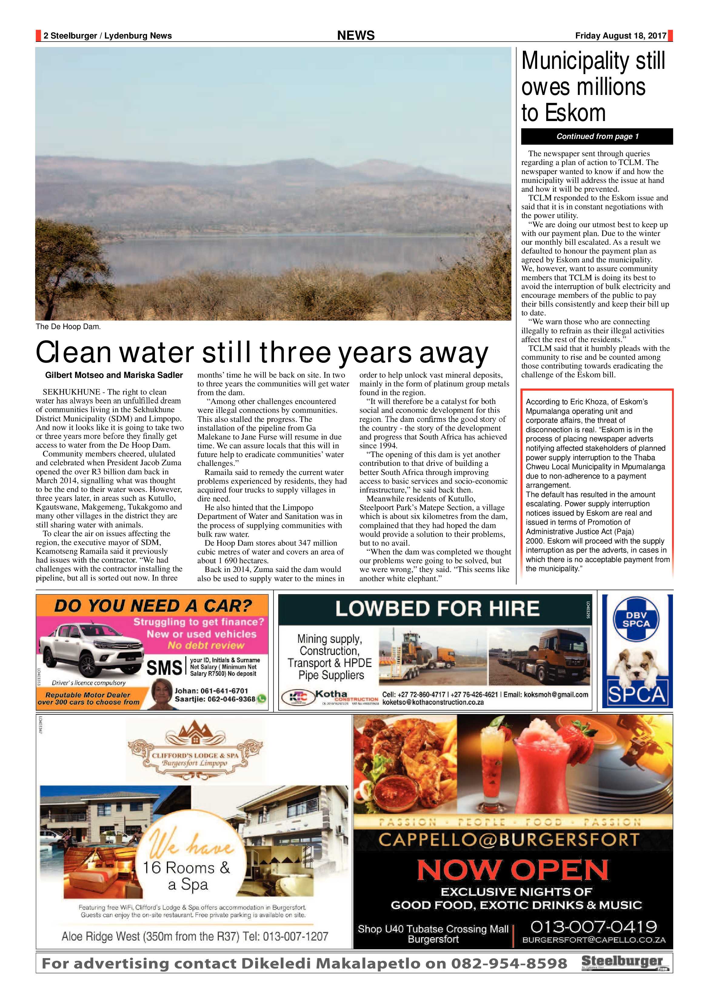 Steelburger News 18 August 2017 page 2