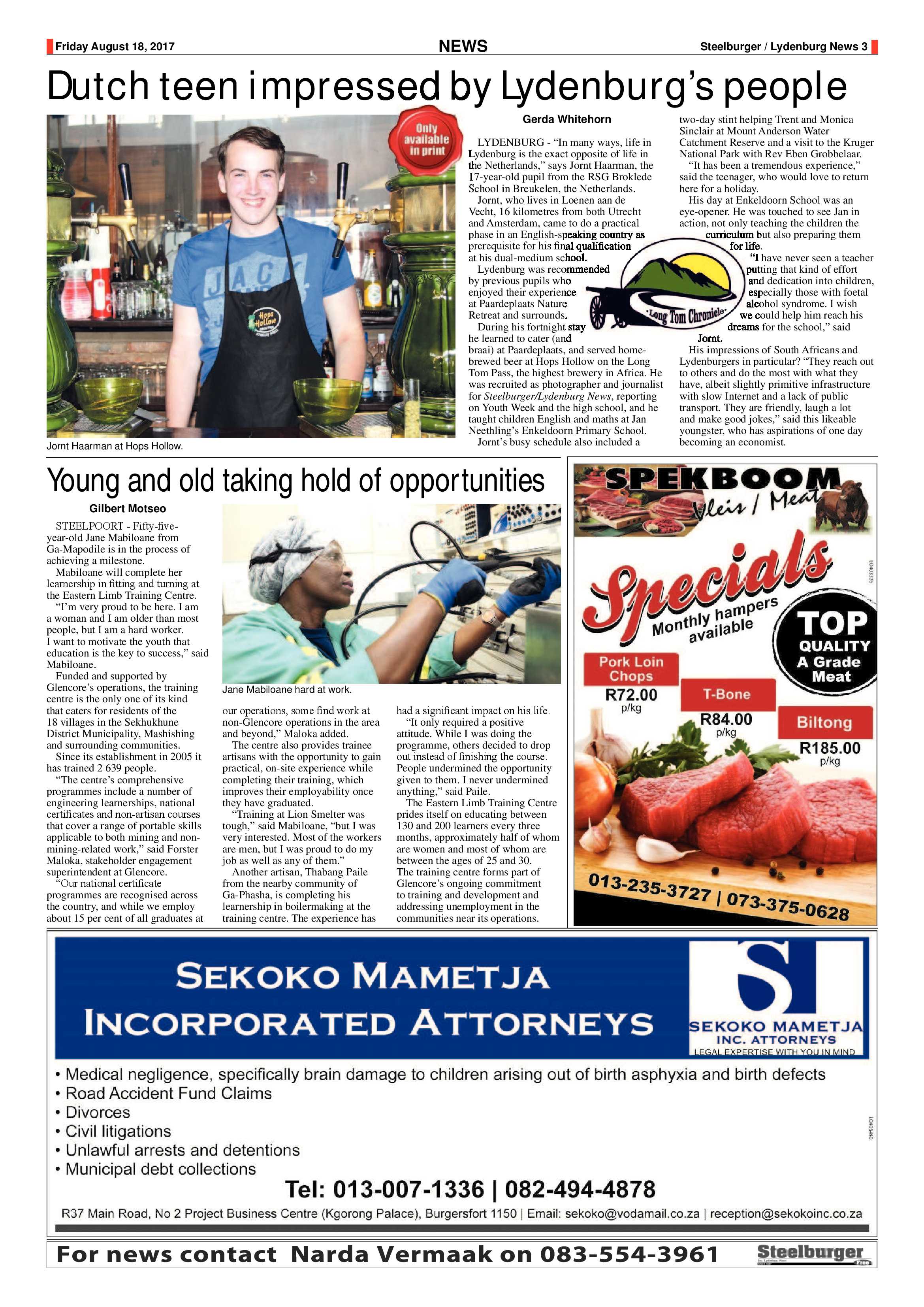 Steelburger News 18 August 2017 page 3