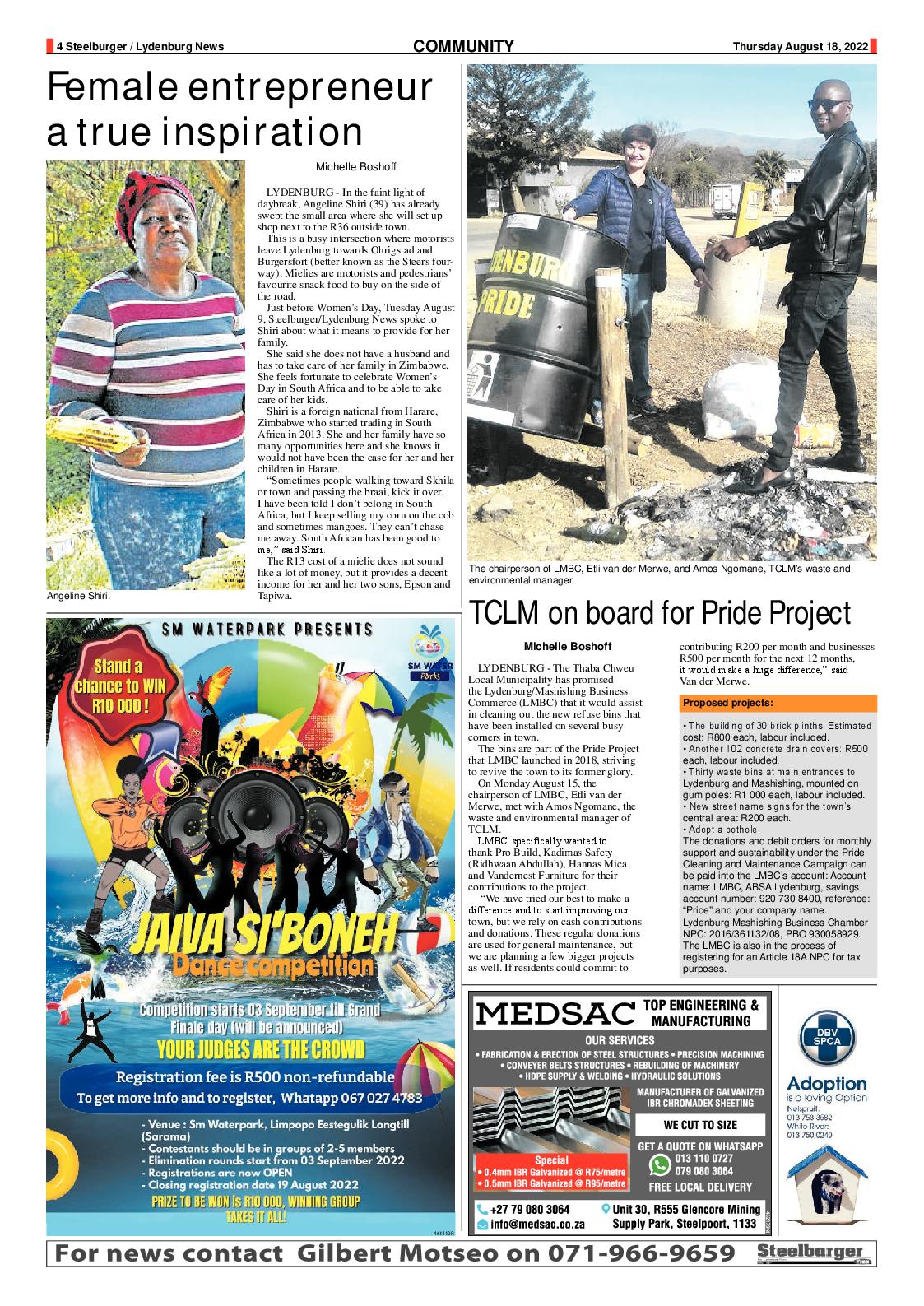 Steelburger News 18 August 2022 page 4