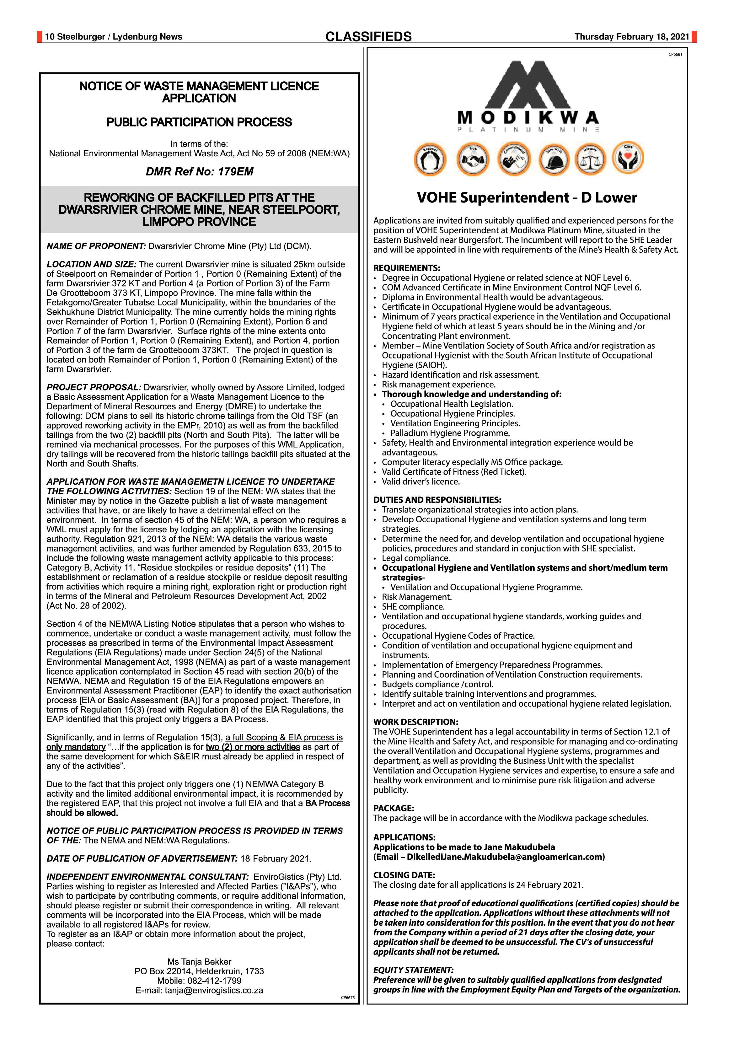 Steelburger News 18 February 2021 page 10