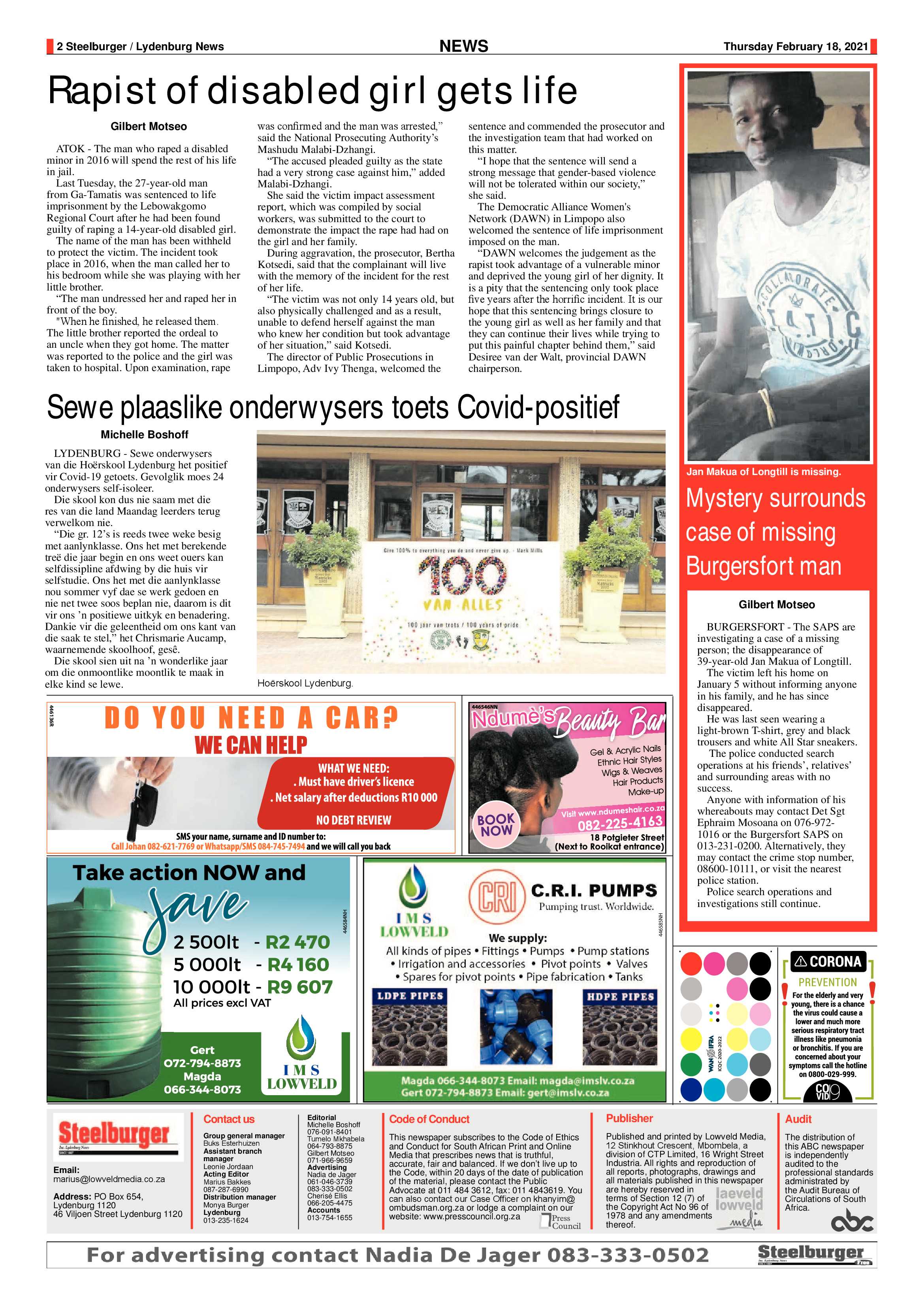 Steelburger News 18 February 2021 page 2