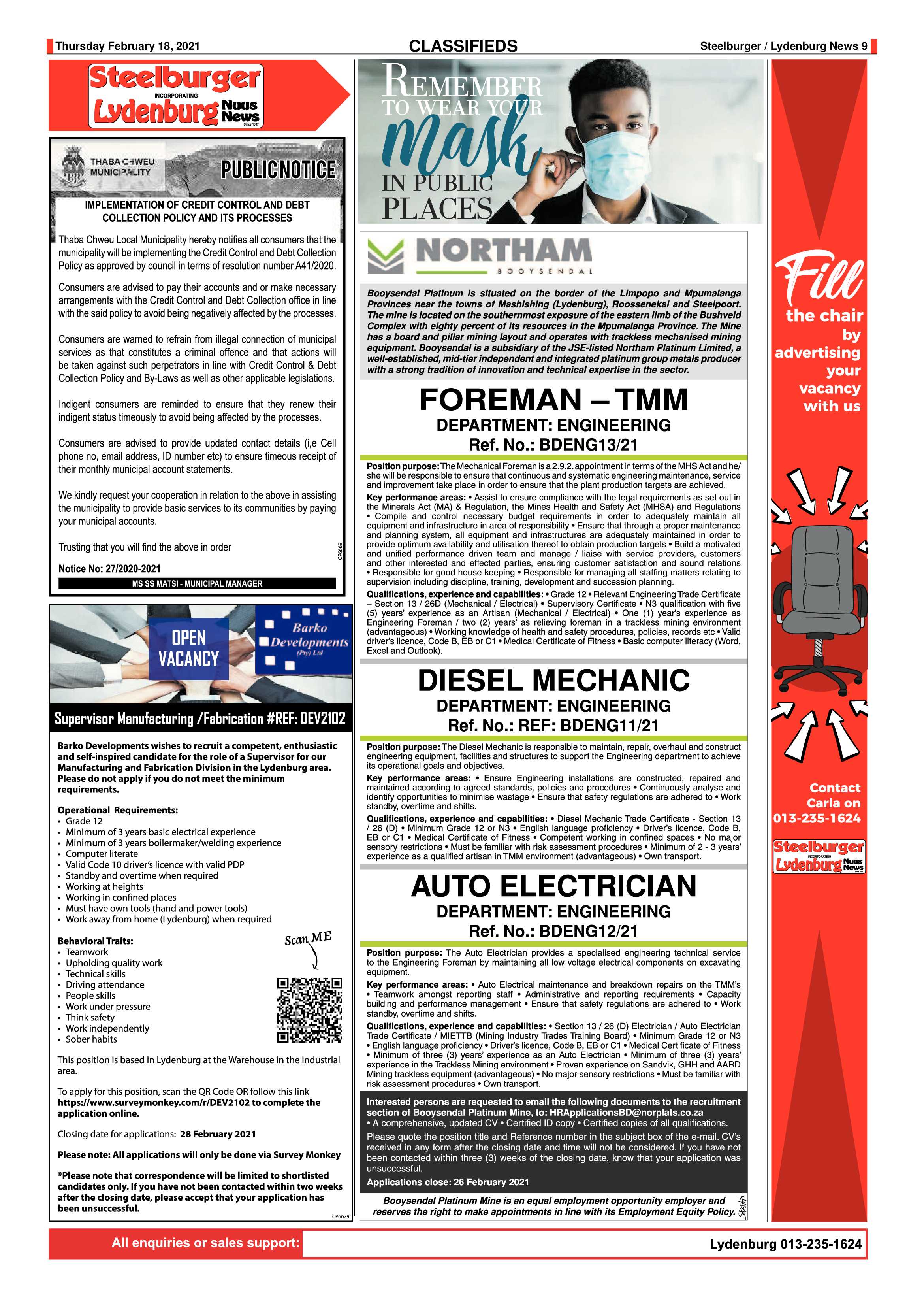 Steelburger News 18 February 2021 page 9
