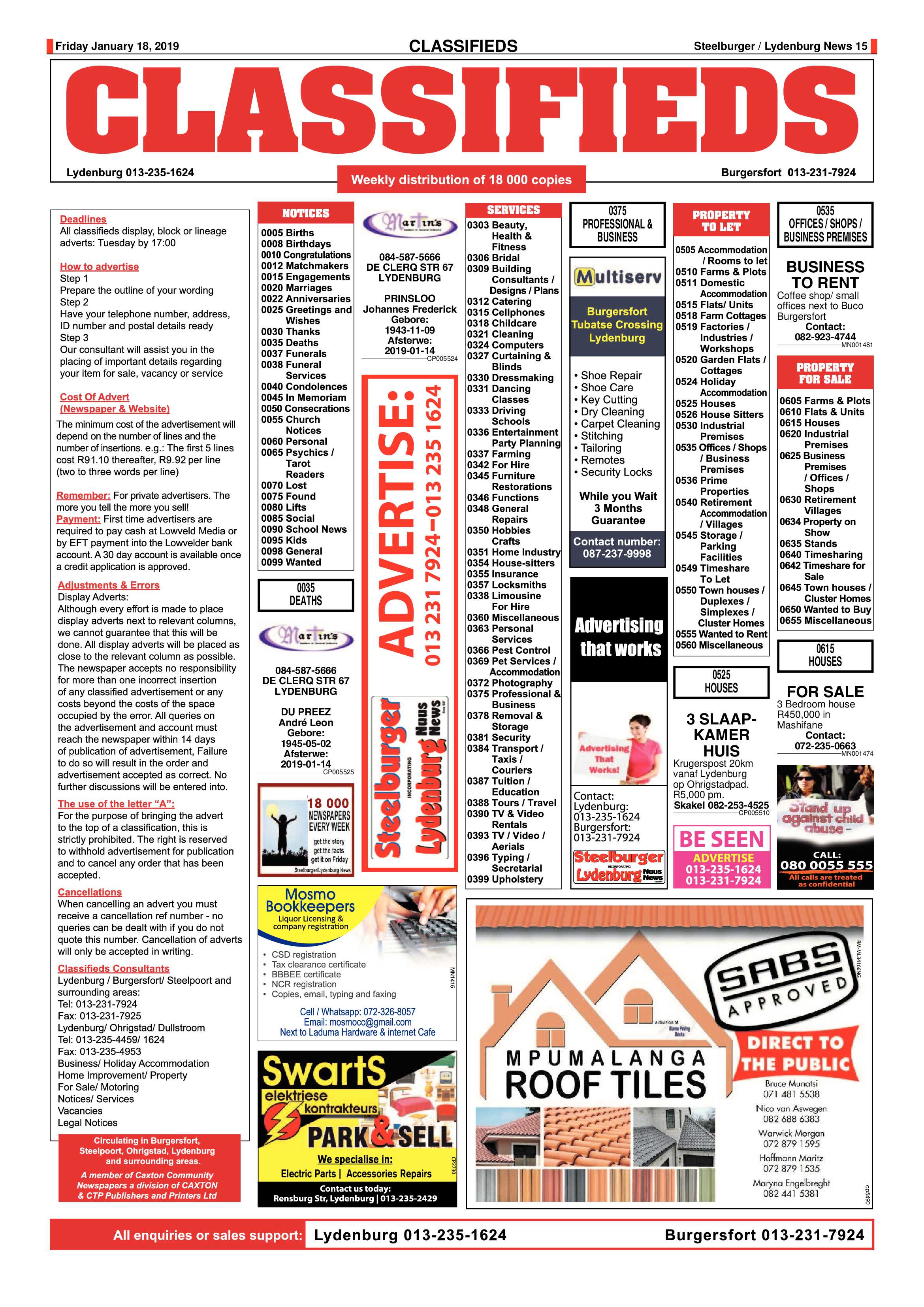 Steelburger News 18 January 2019 page 15
