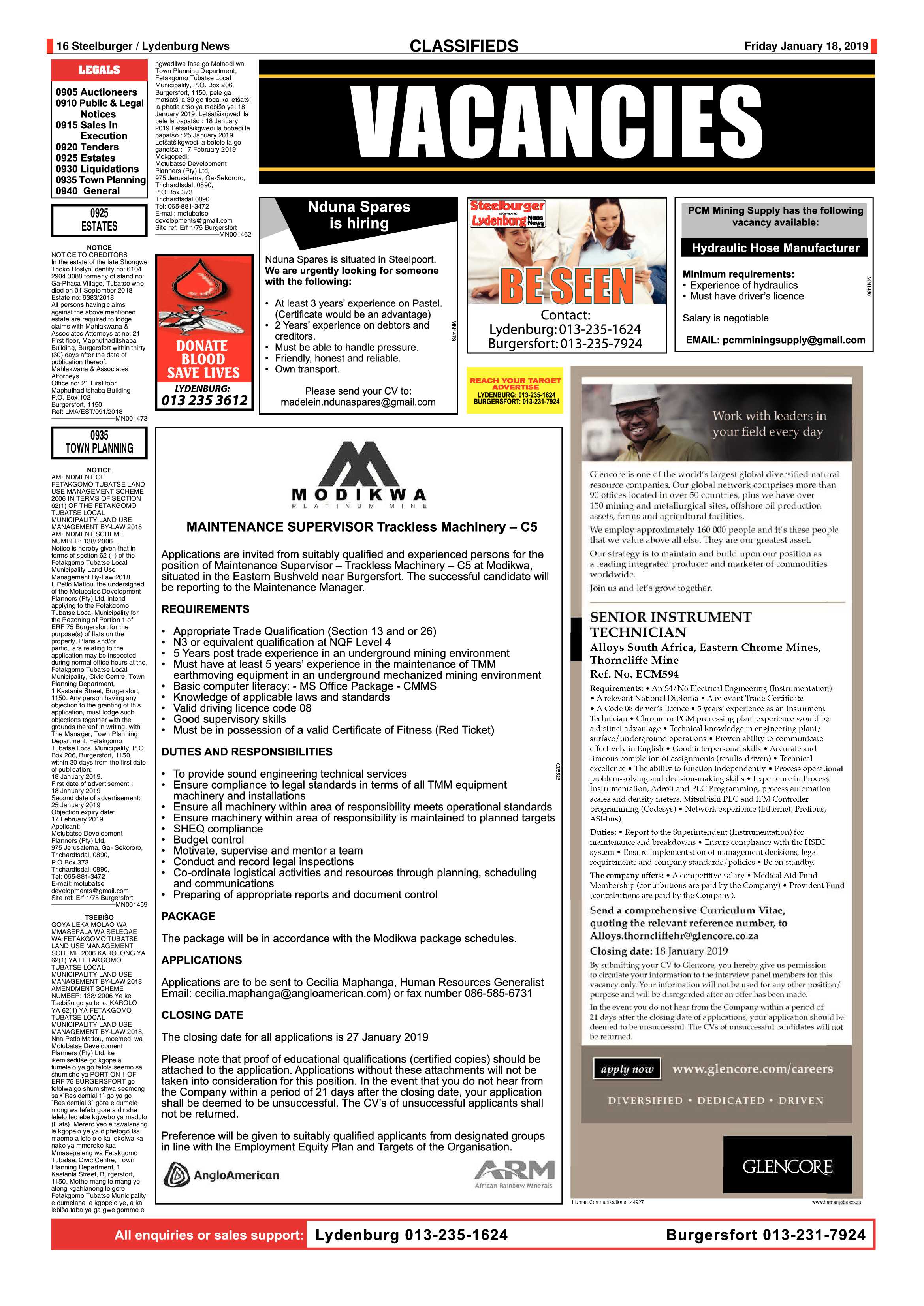 Steelburger News 18 January 2019 page 16