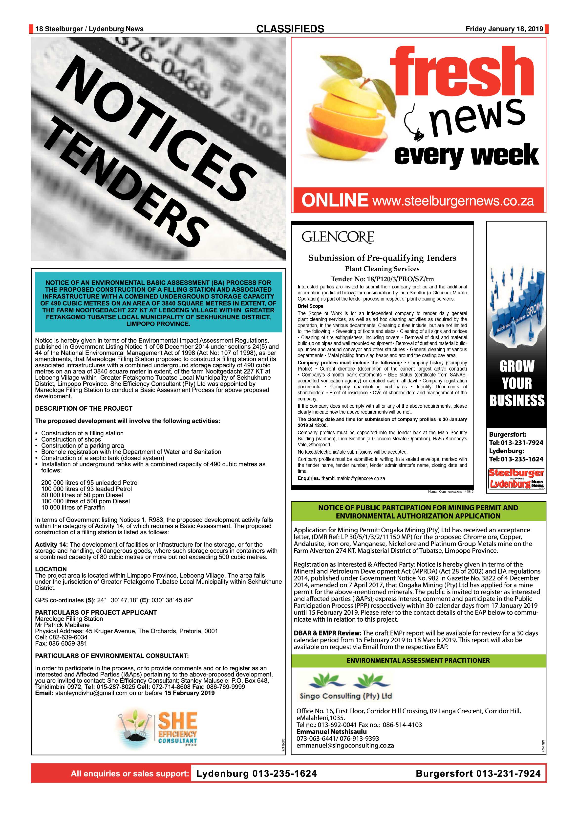 Steelburger News 18 January 2019 page 18