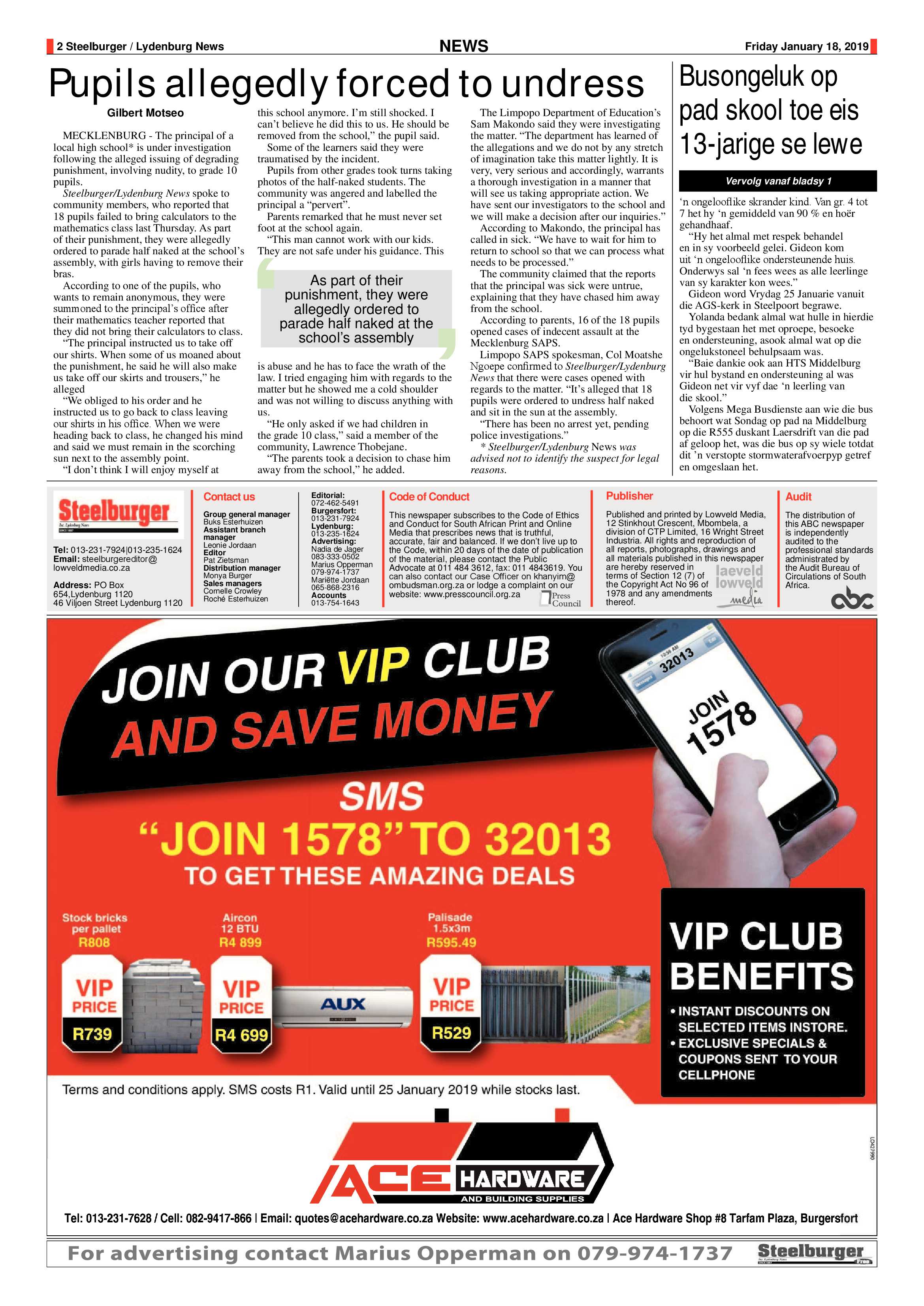 Steelburger News 18 January 2019 page 2