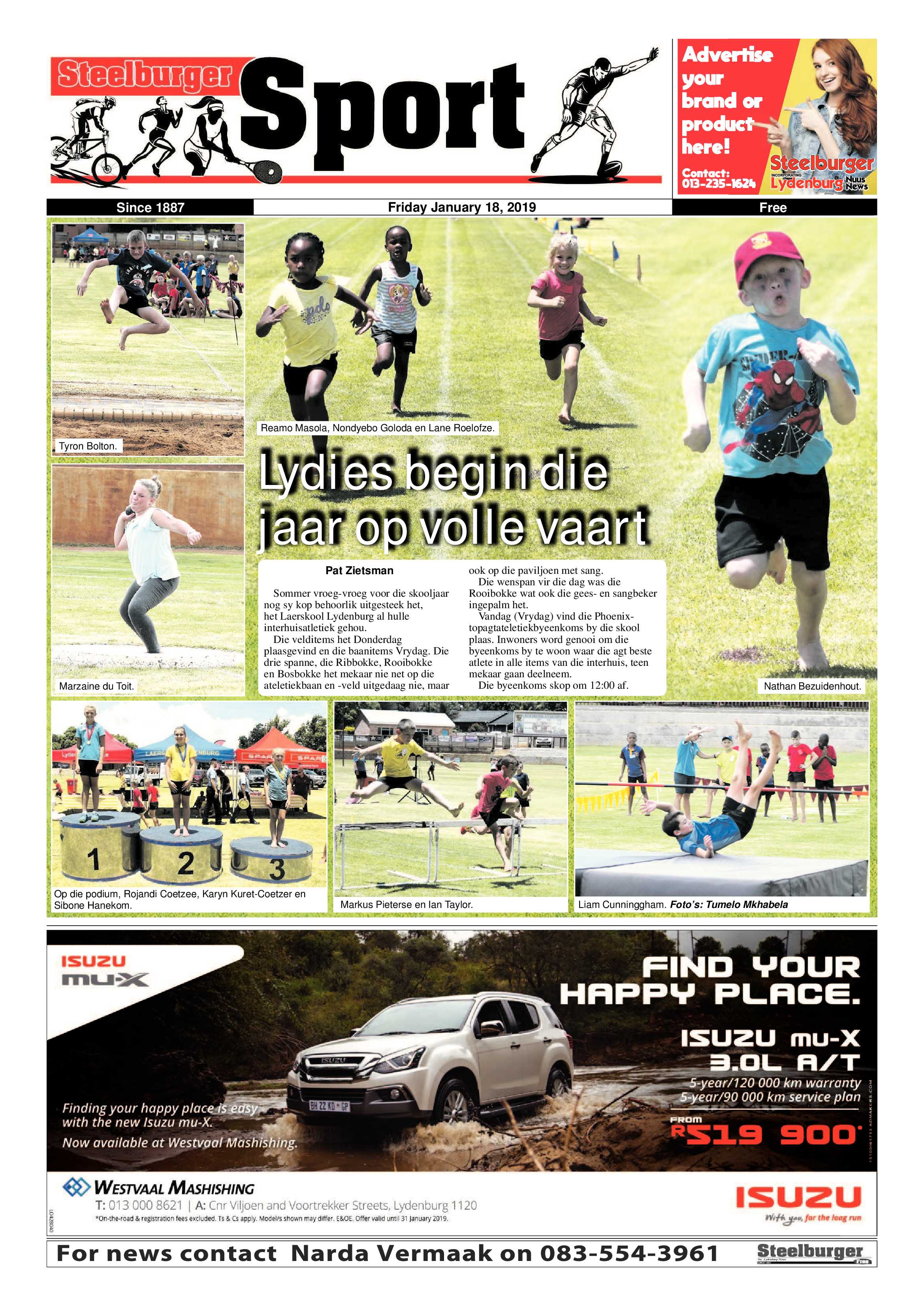 Steelburger News 18 January 2019 page 20