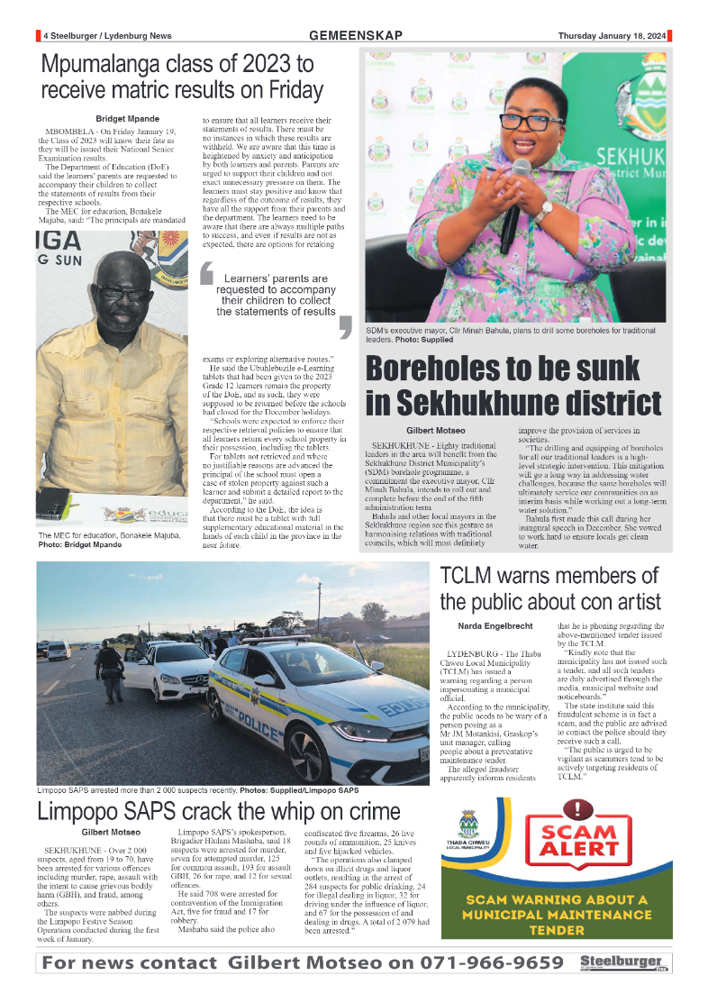 Steelburger News 18 January 2024 page 4