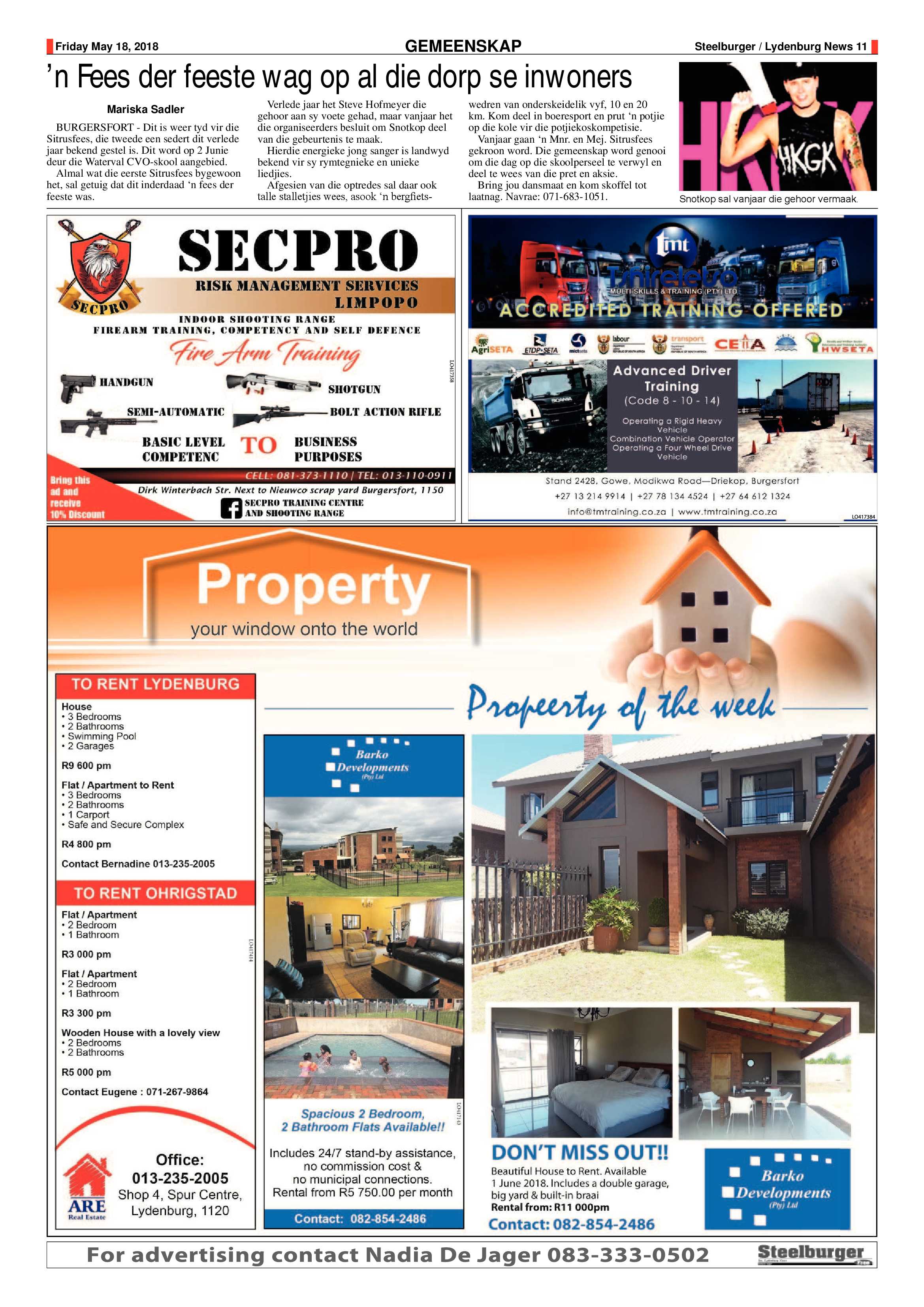 Steelburger News 18 May 2018 page 11