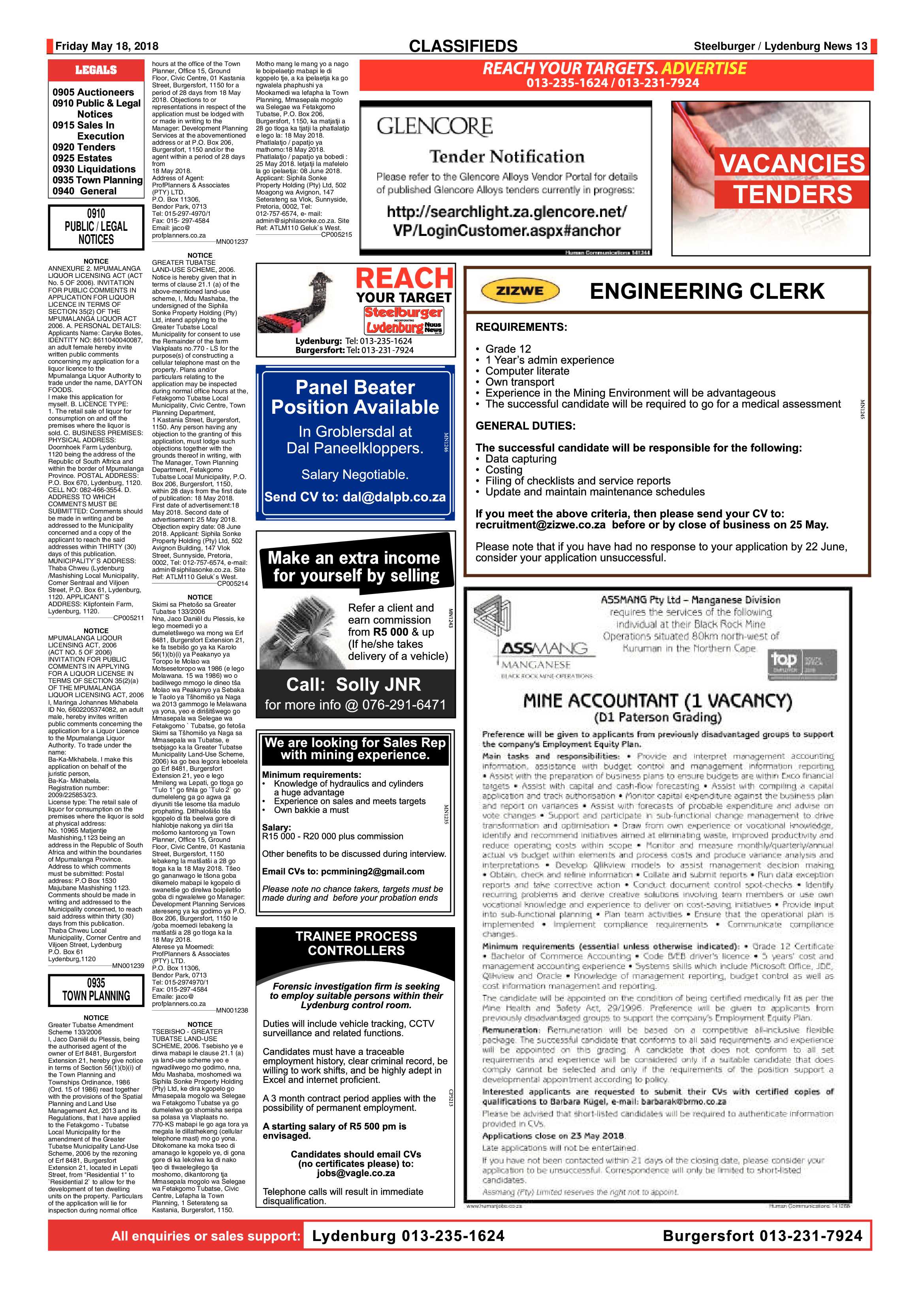 Steelburger News 18 May 2018 page 13