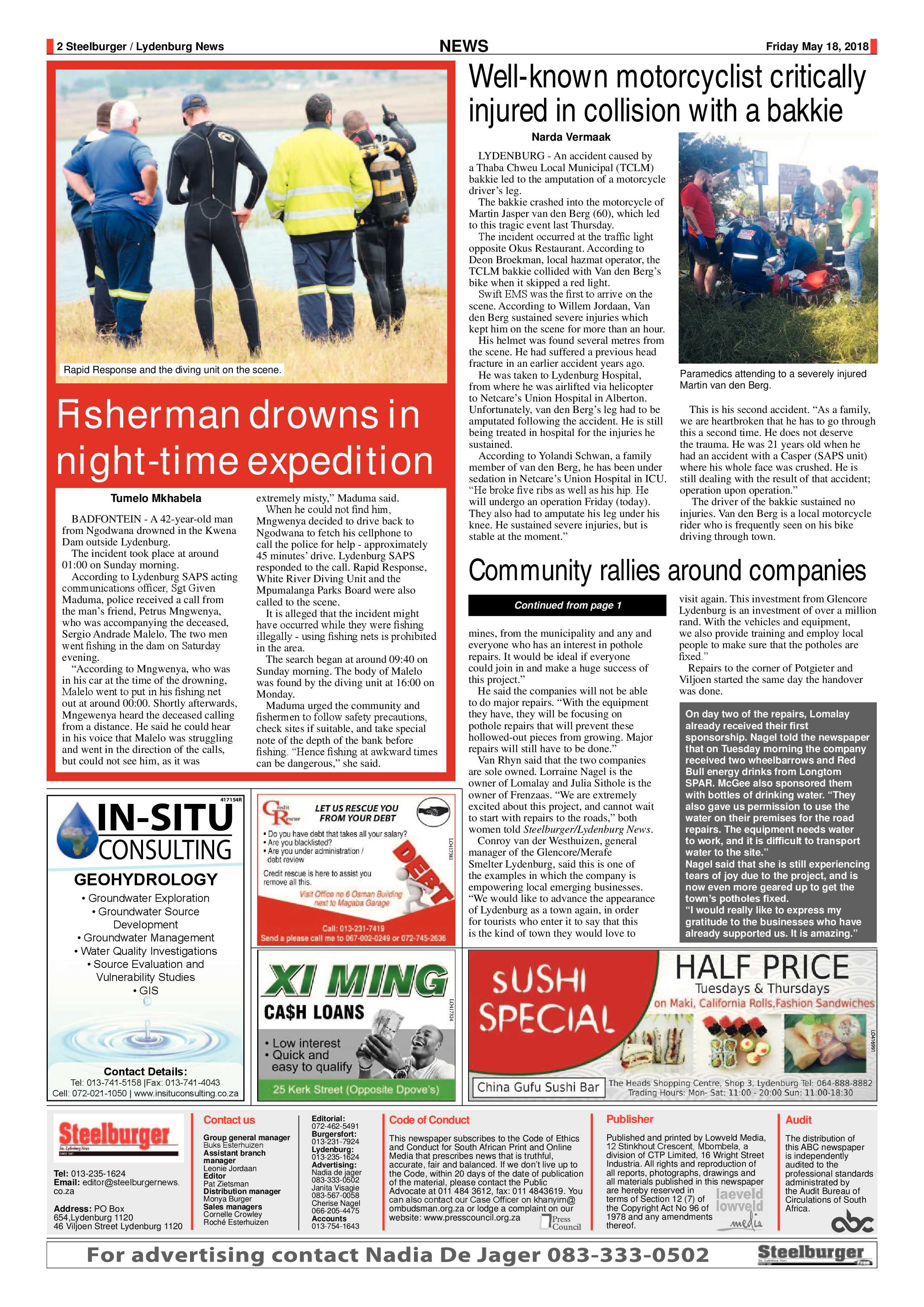 Steelburger News 18 May 2018 page 2