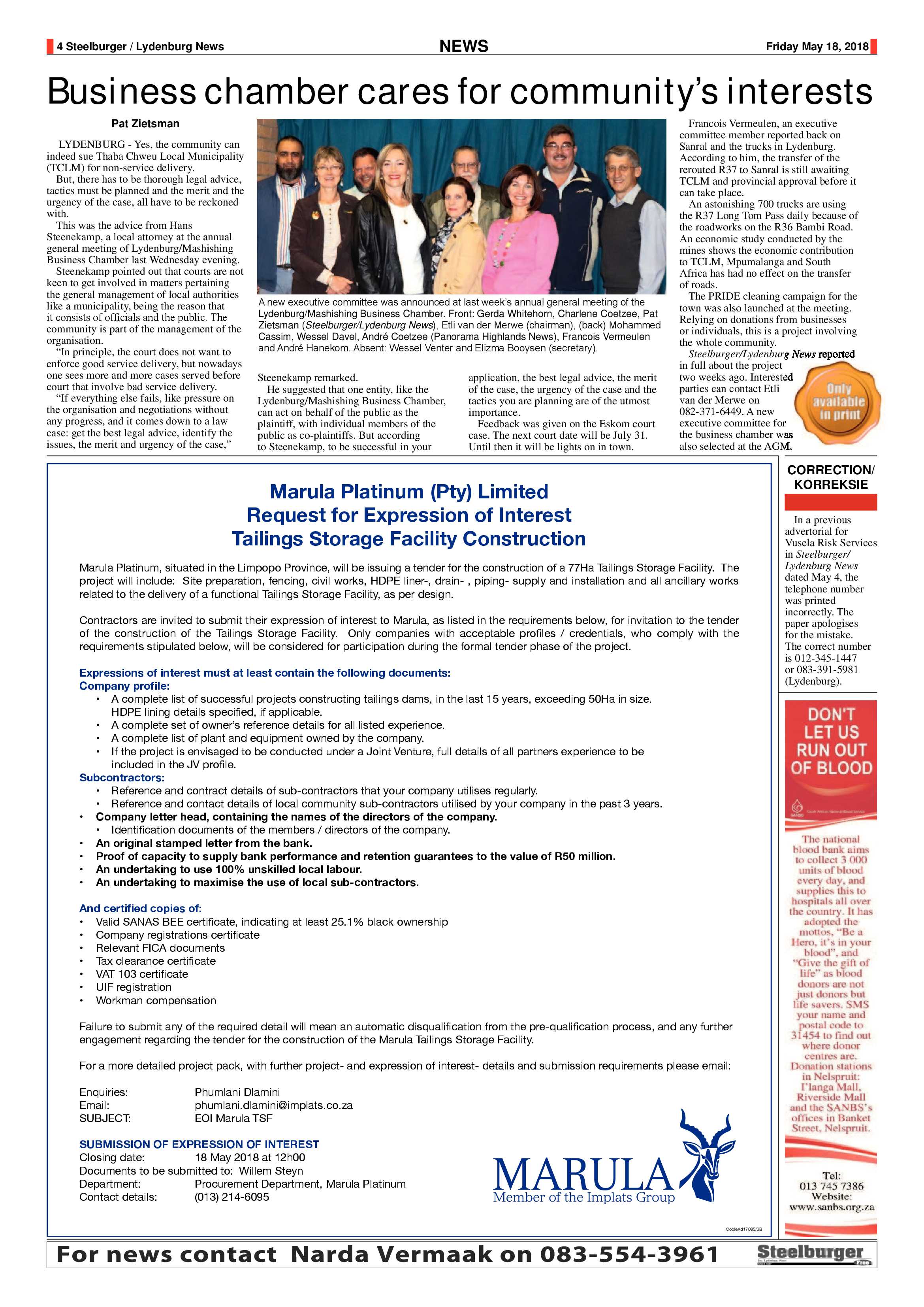 Steelburger News 18 May 2018 page 4