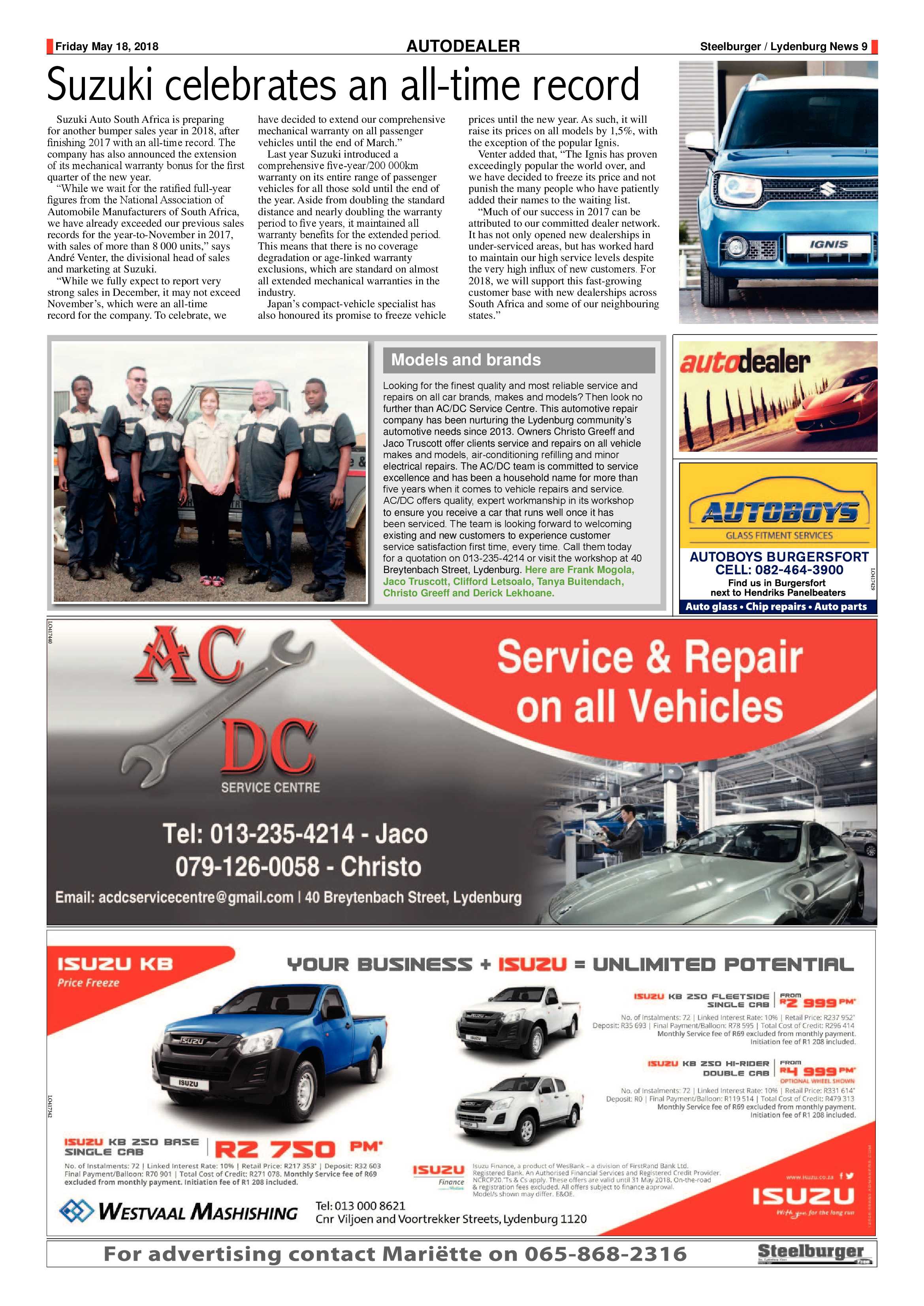 Steelburger News 18 May 2018 page 9