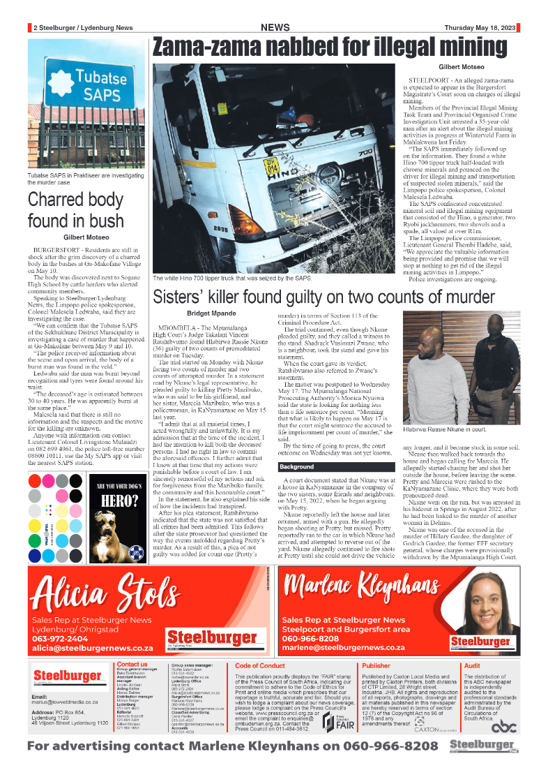 Steelburger News 18 May 2023 page 2