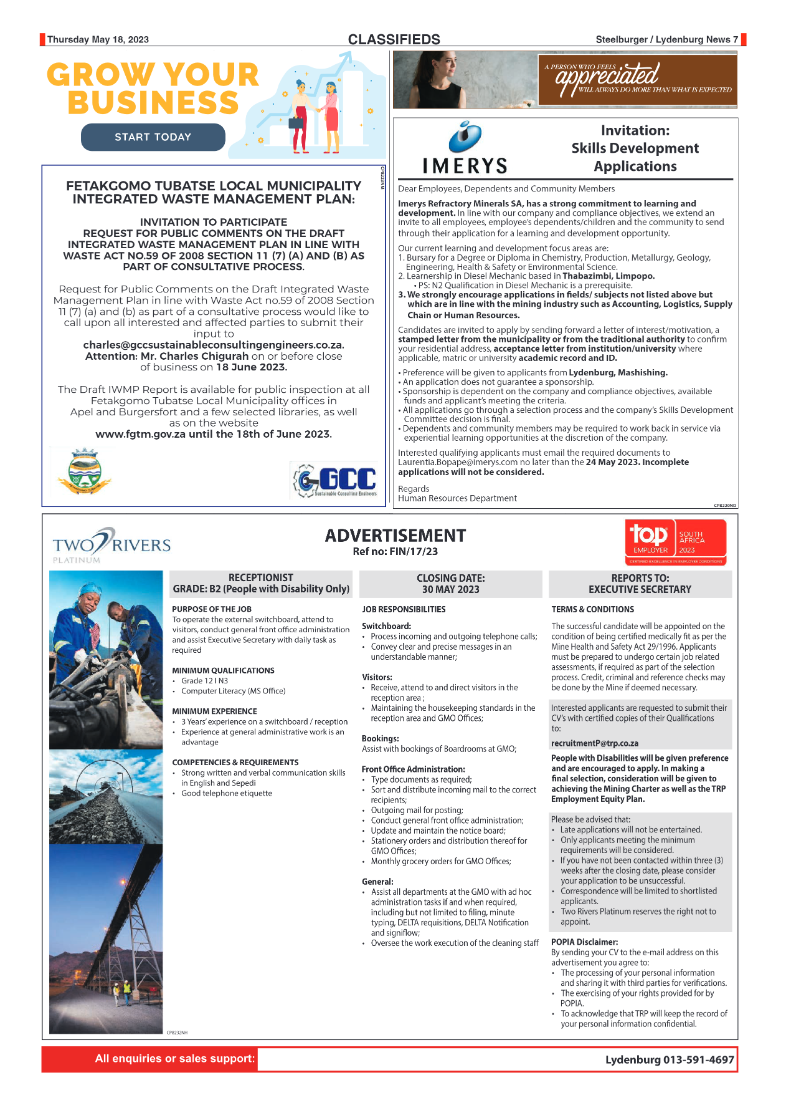 Steelburger News 18 May 2023 page 7