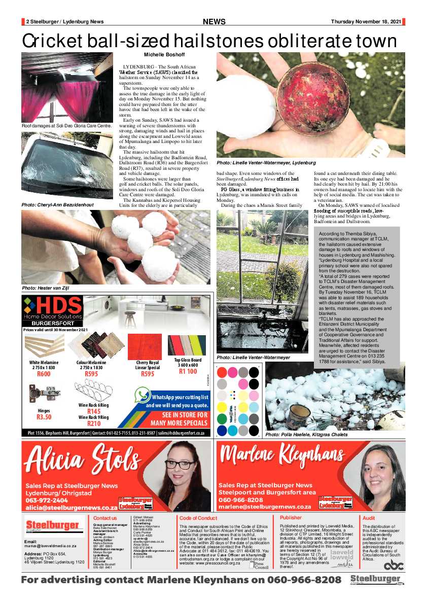 Steelburger News 18 November 2021 page 2
