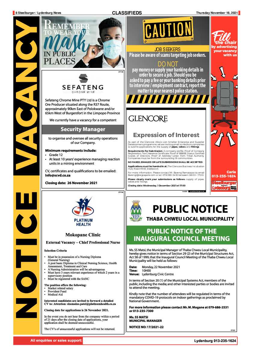 Steelburger News 18 November 2021 page 8