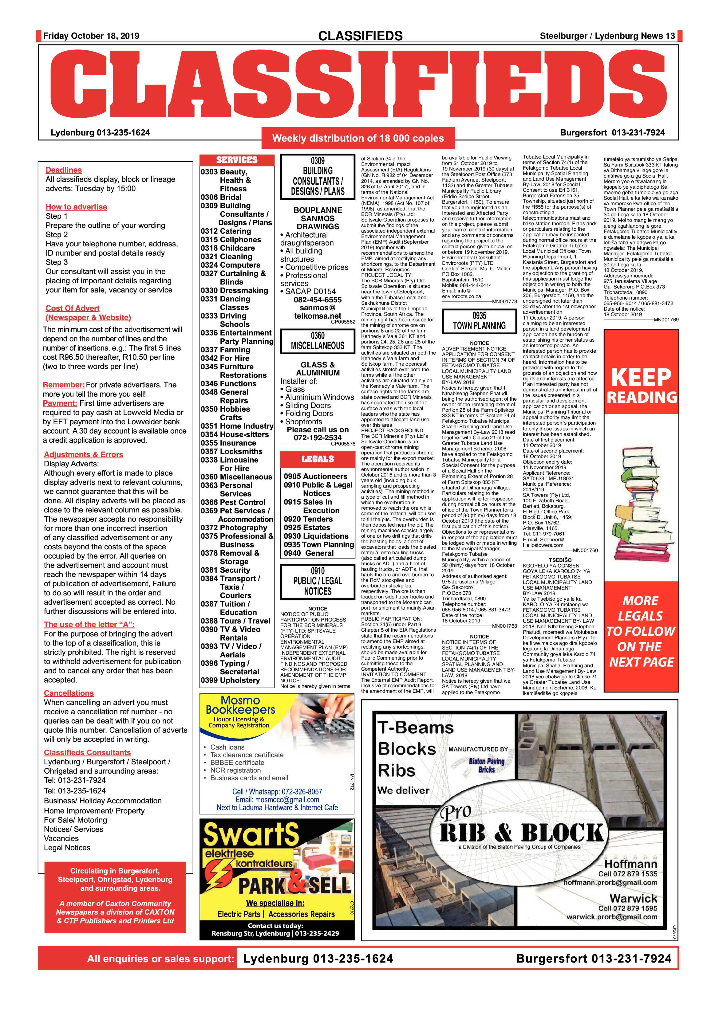 Steelburger News 18 October 2019 page 13