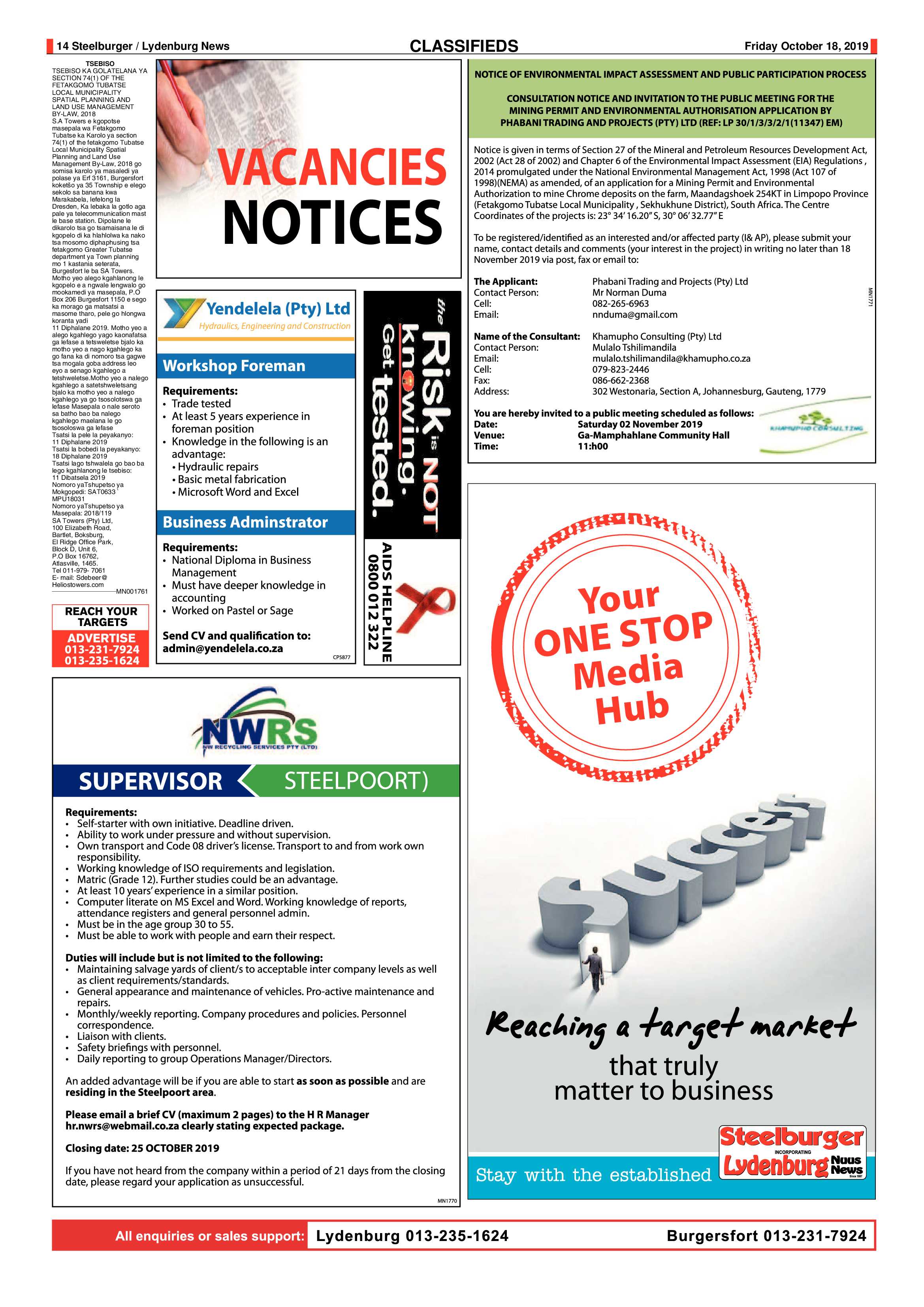 Steelburger News 18 October 2019 page 14