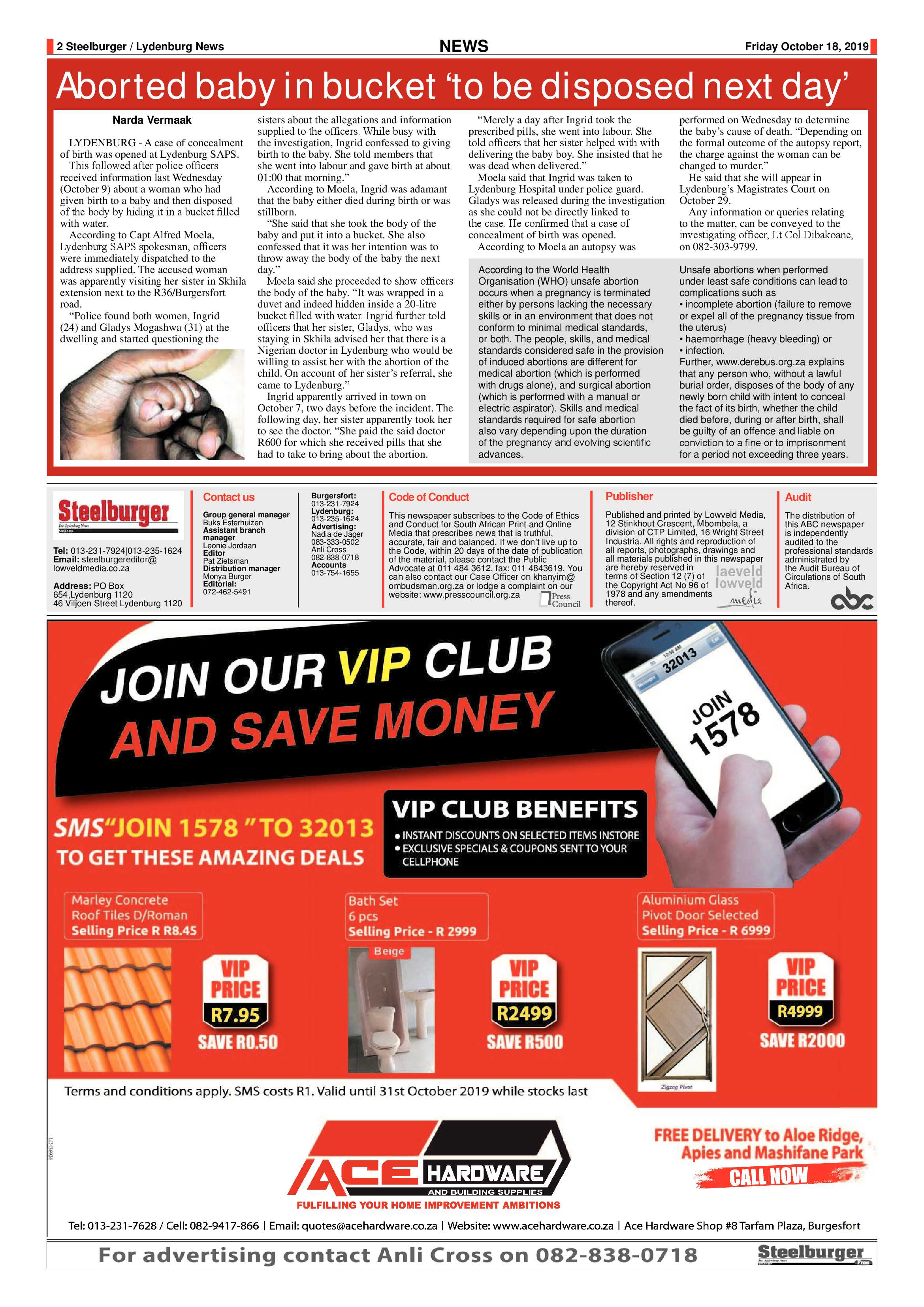 Steelburger News 18 October 2019 page 2