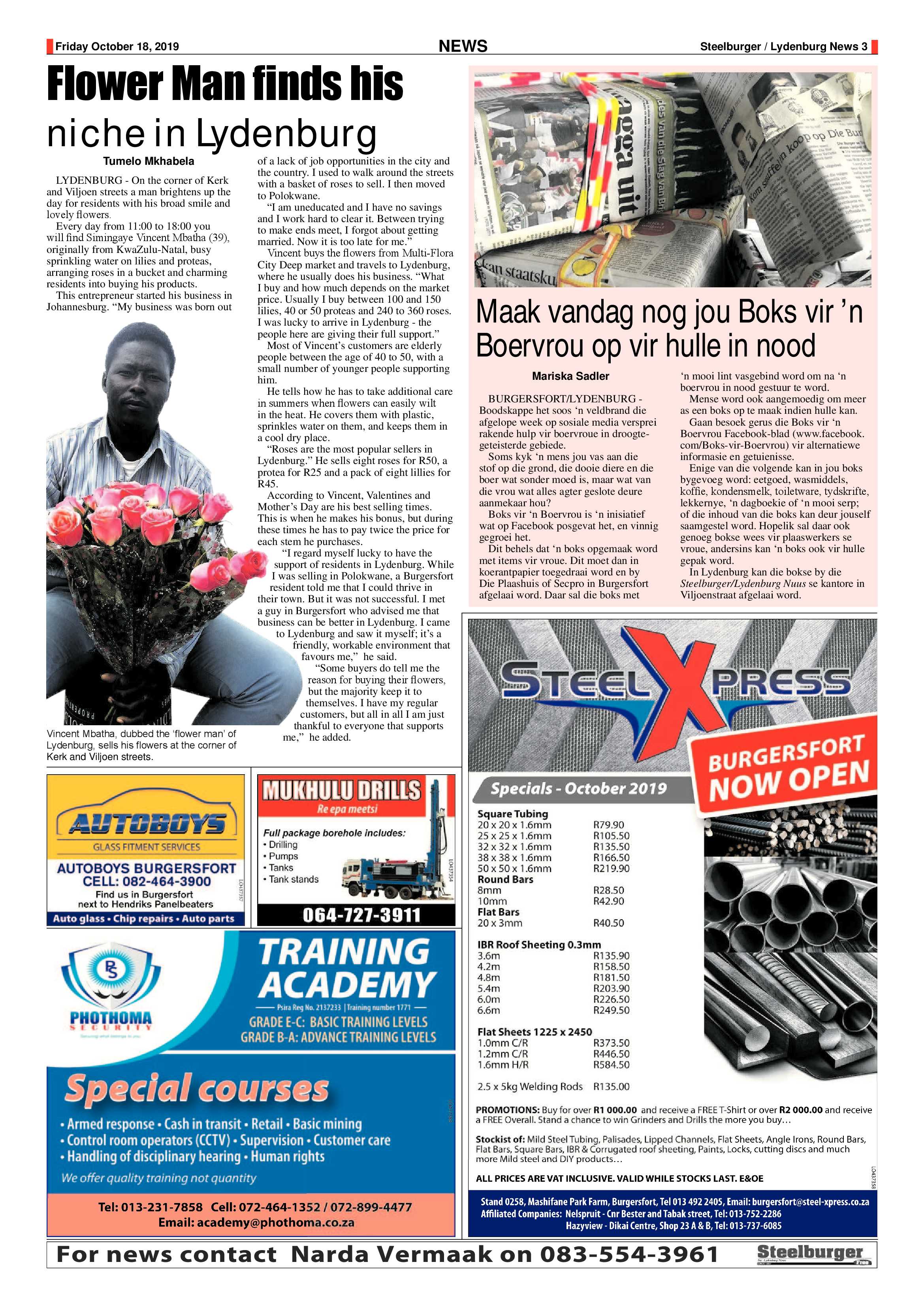 Steelburger News 18 October 2019 page 3