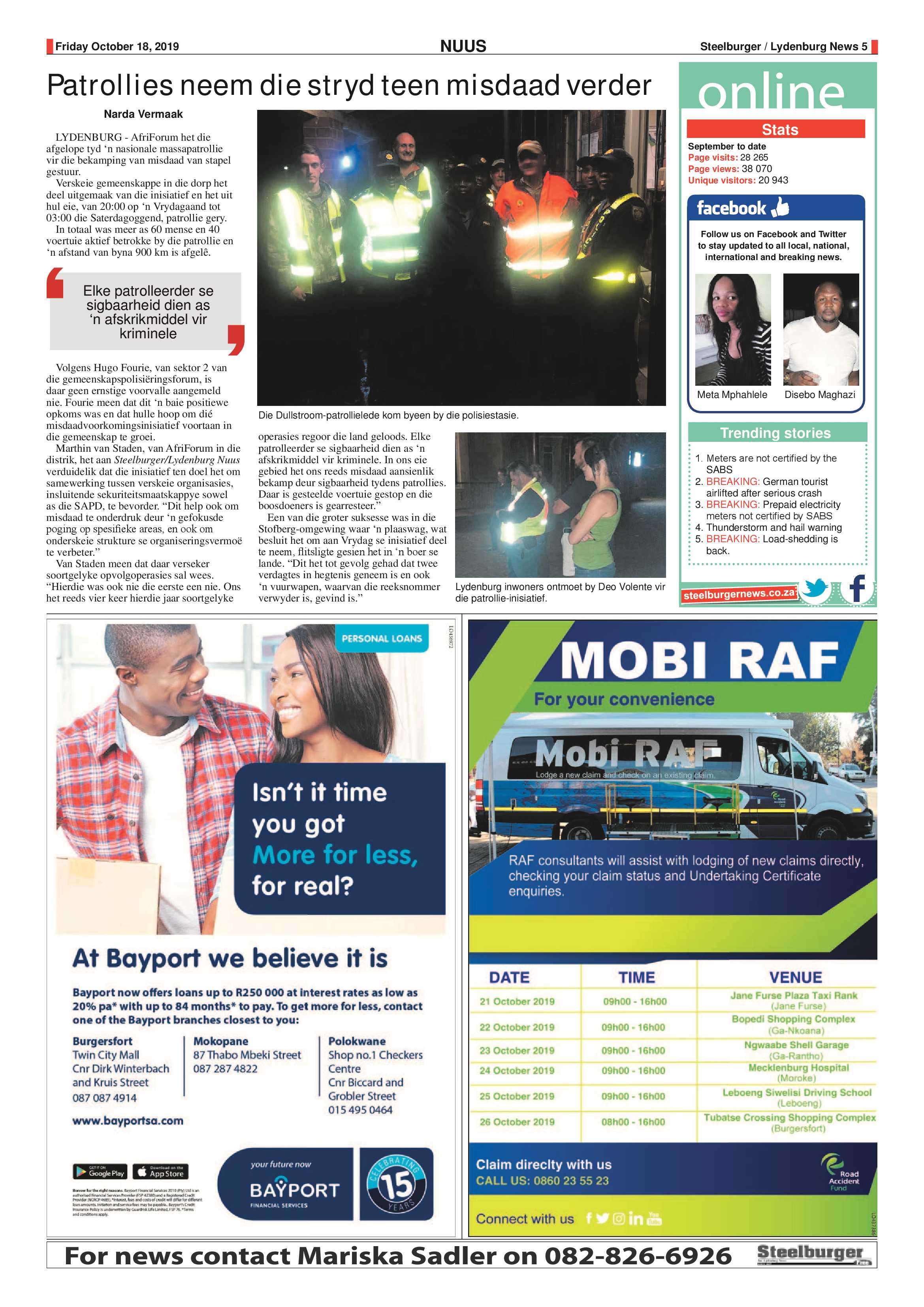 Steelburger News 18 October 2019 page 5