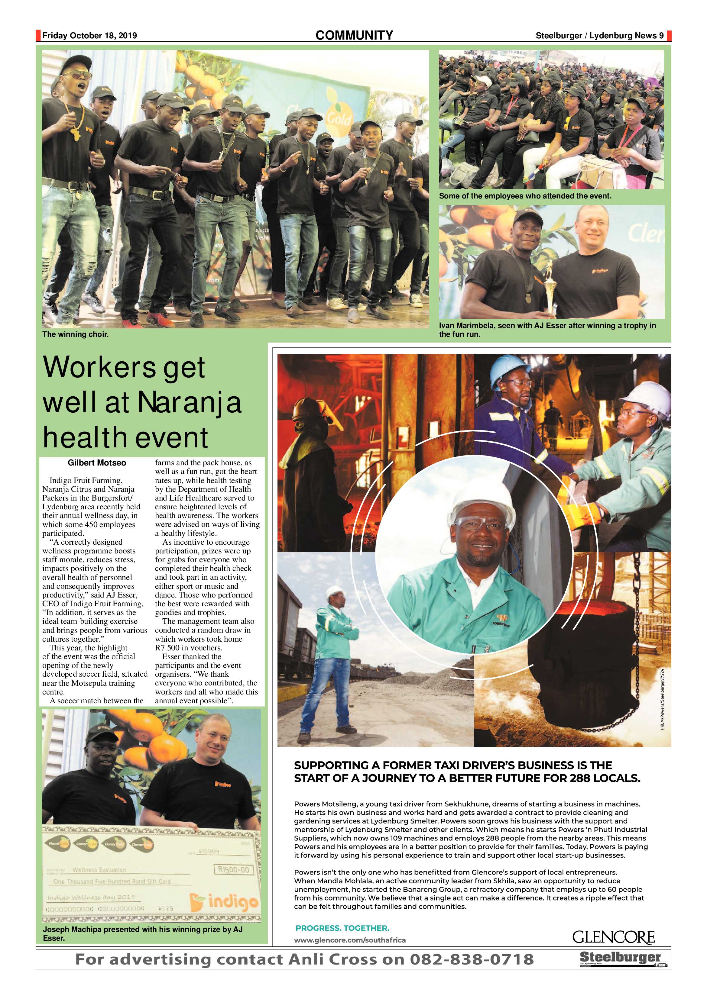 Steelburger News 18 October 2019 page 9