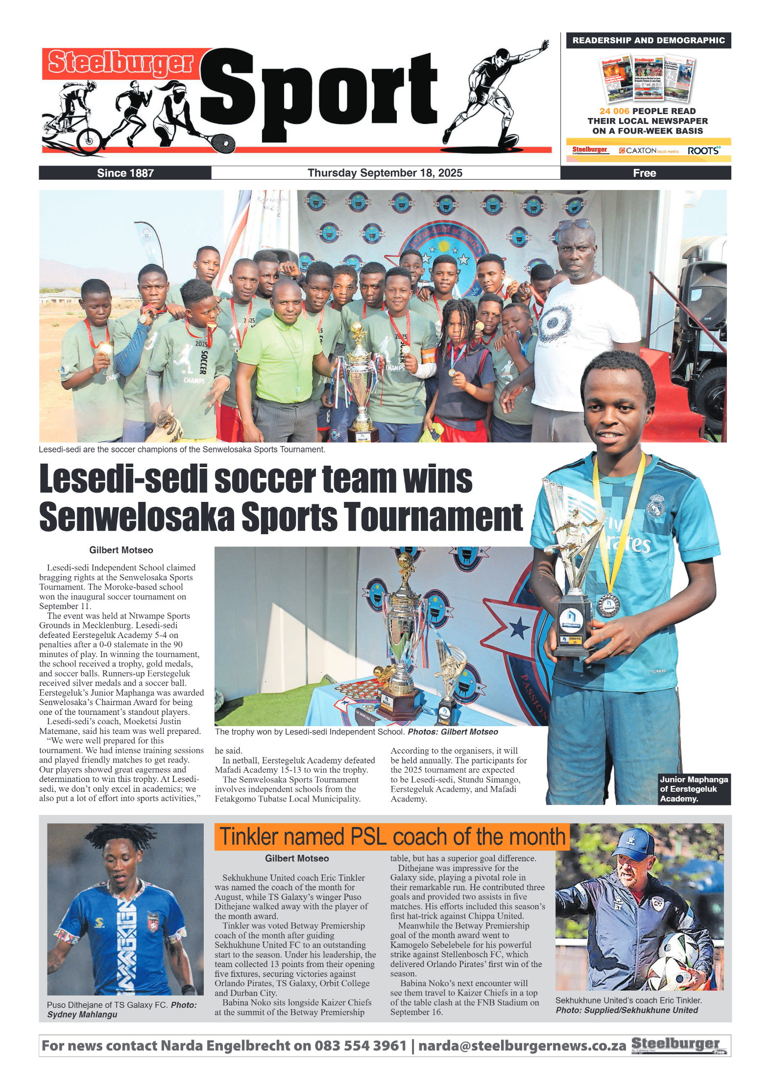 Steelburger News 18 September 2025 page 12