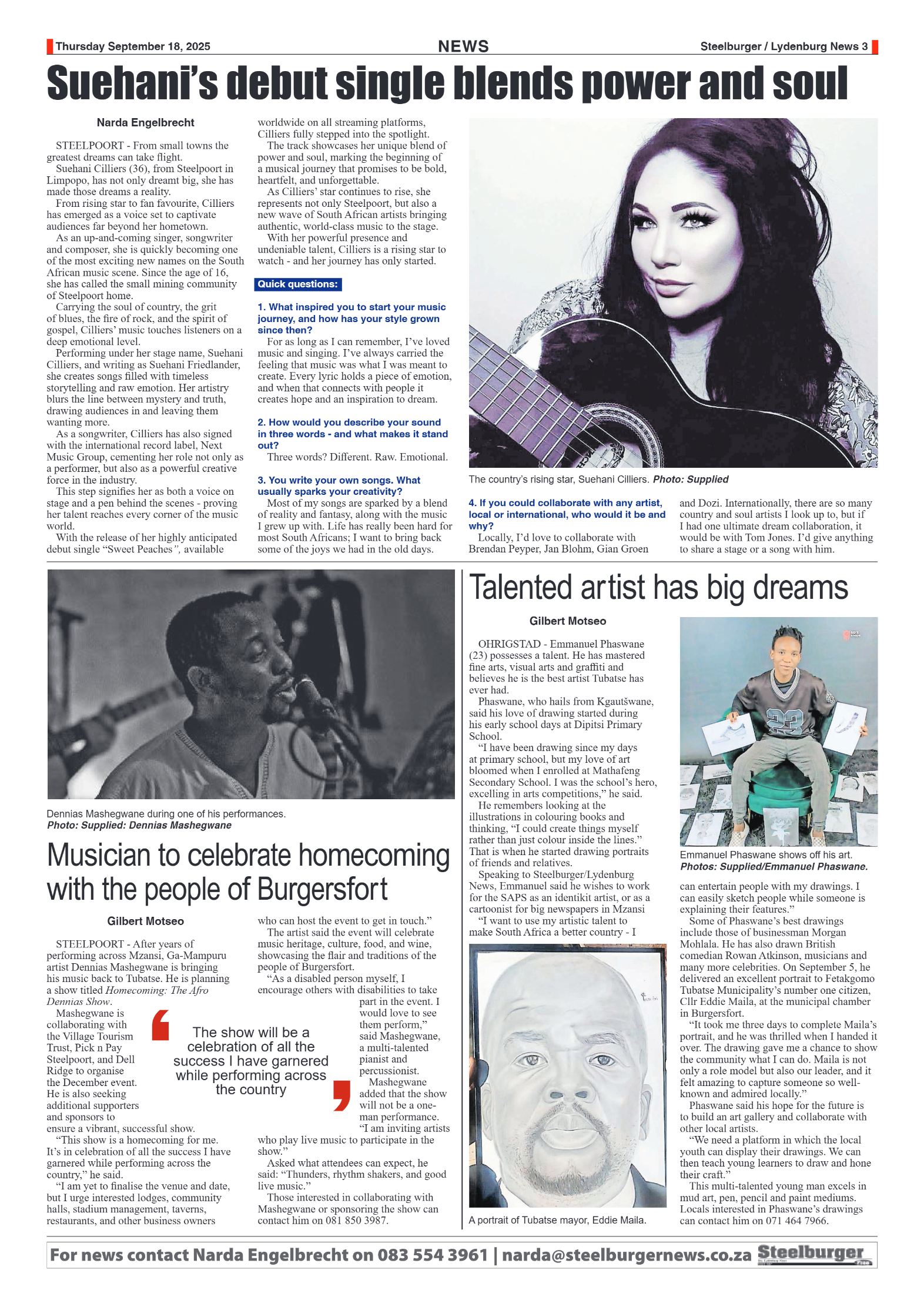 Steelburger News 18 September 2025 page 3