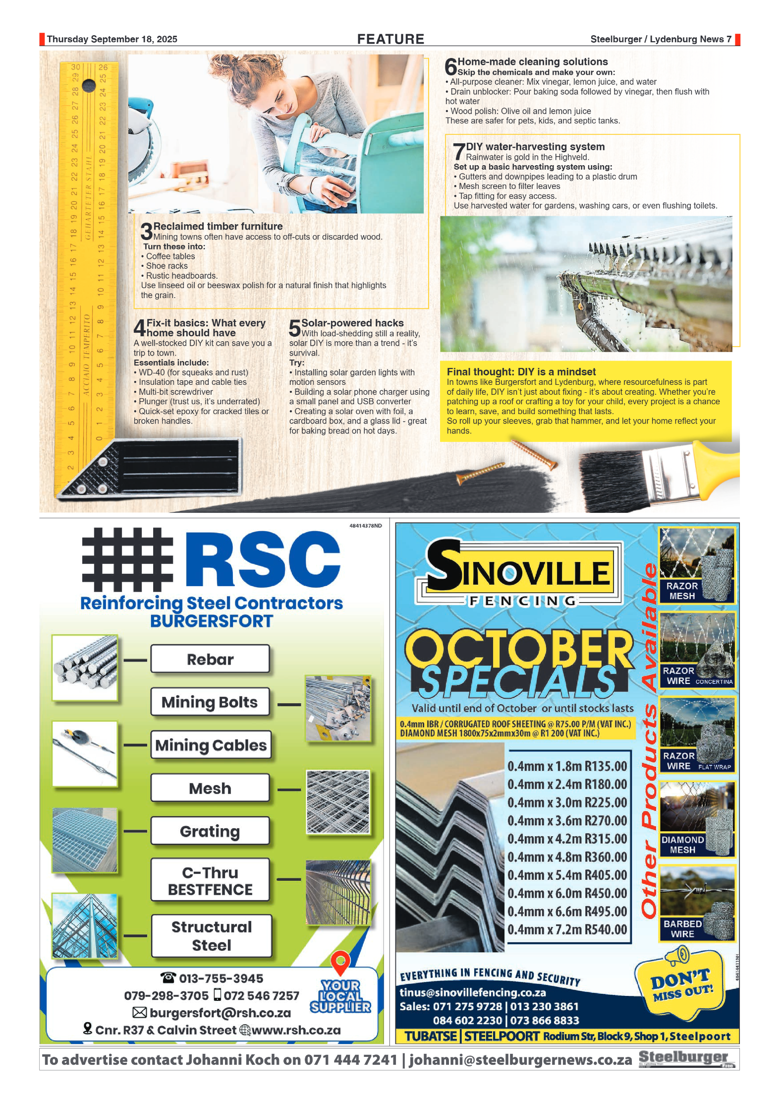 Steelburger News 18 September 2025 page 7