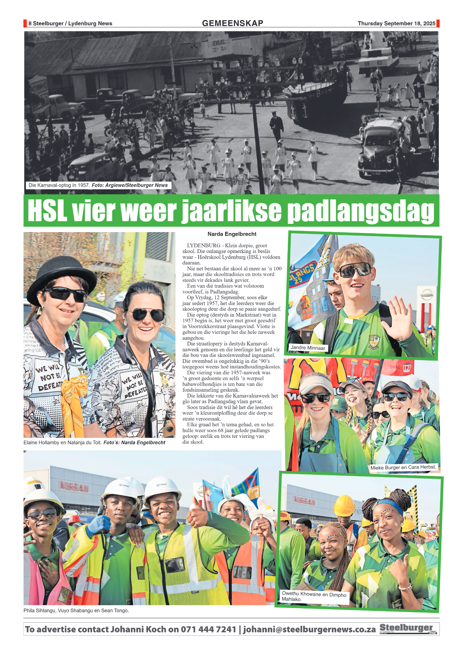 Steelburger News 18 September 2025 page 8