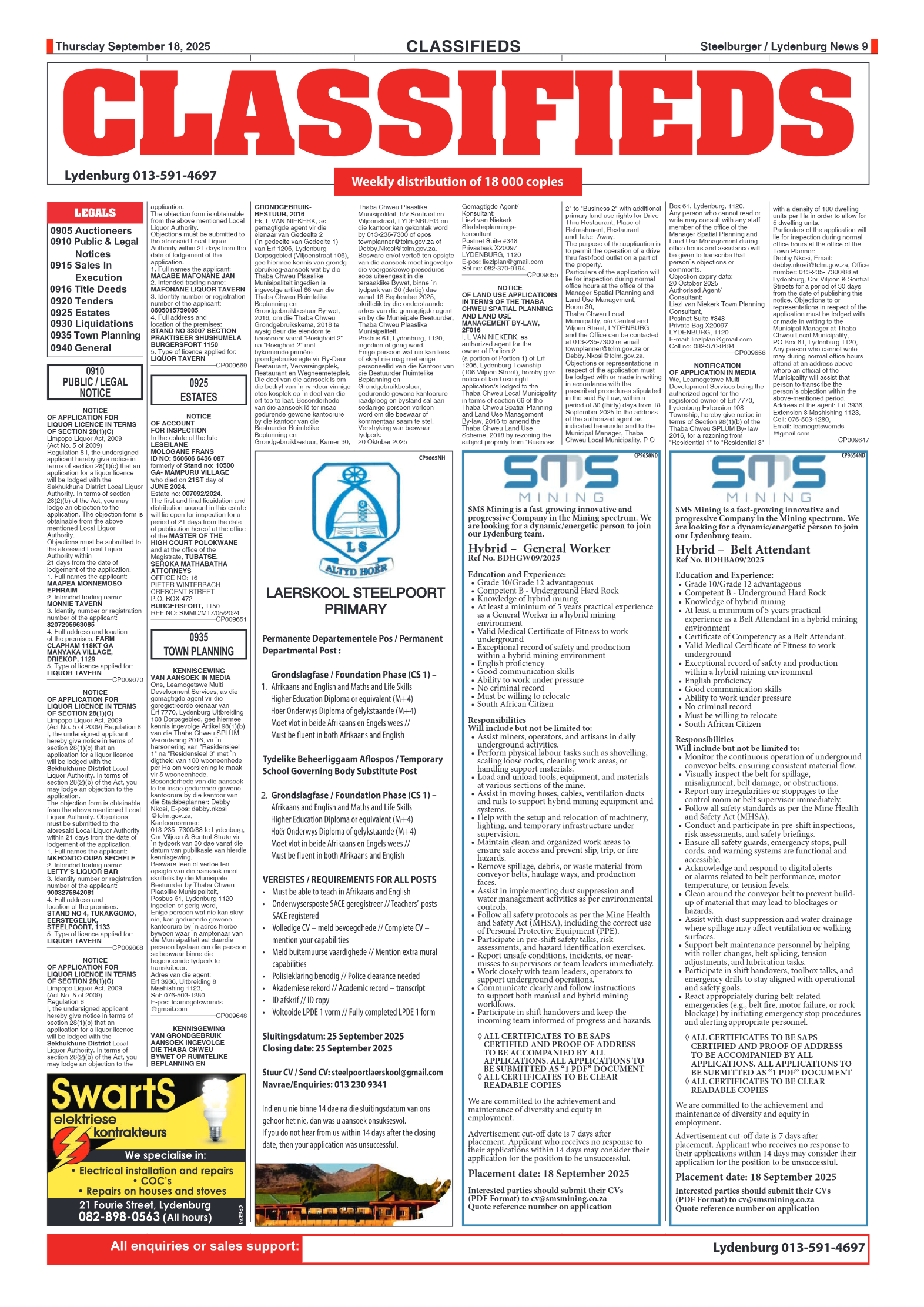 Steelburger News 18 September 2025 page 9