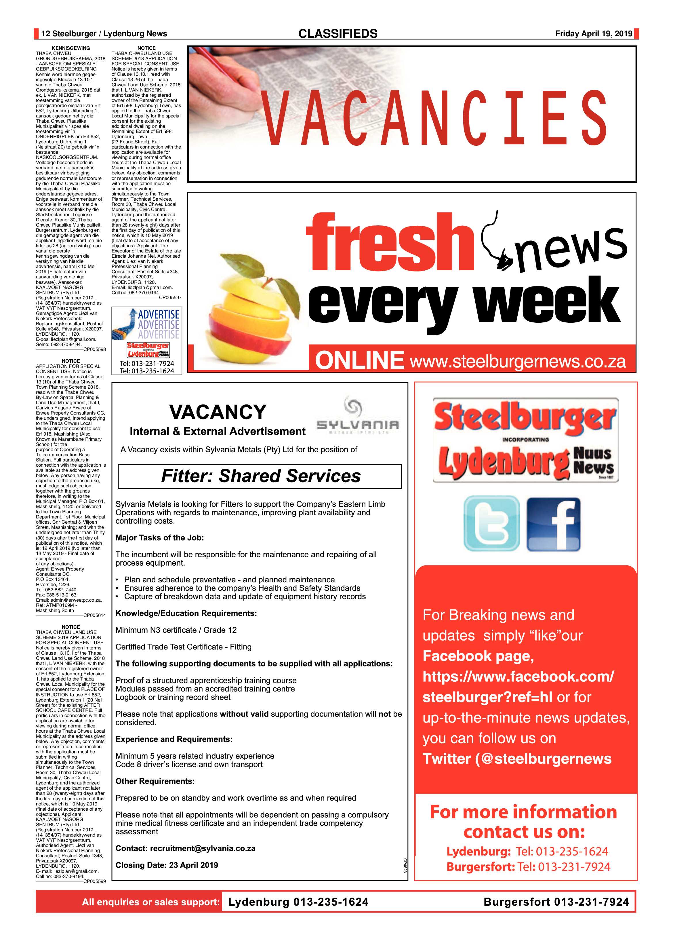 Steelburger News 19 April 2019 page 12