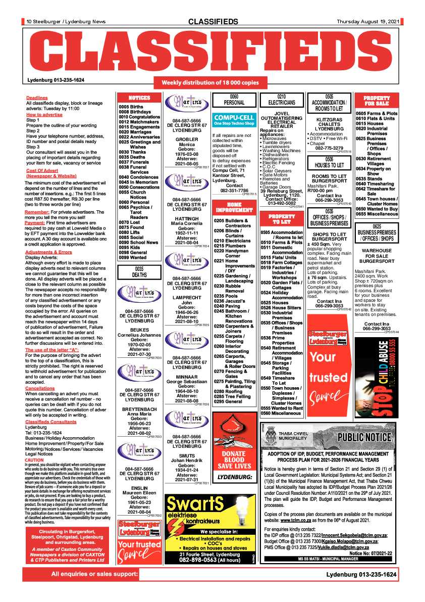 Steelburger News 19 August 2021 page 10