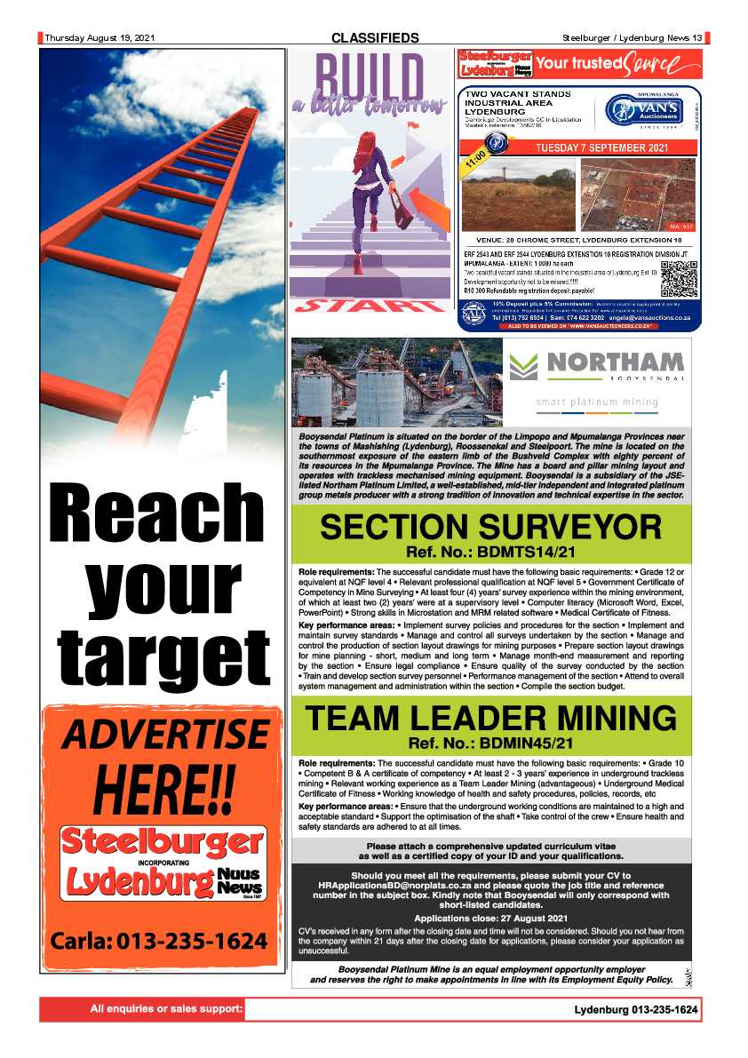 Steelburger News 19 August 2021 page 13