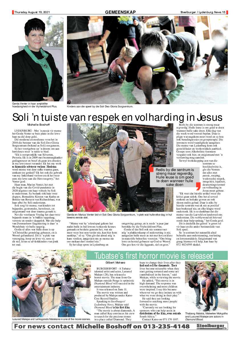 Steelburger News 19 August 2021 page 15