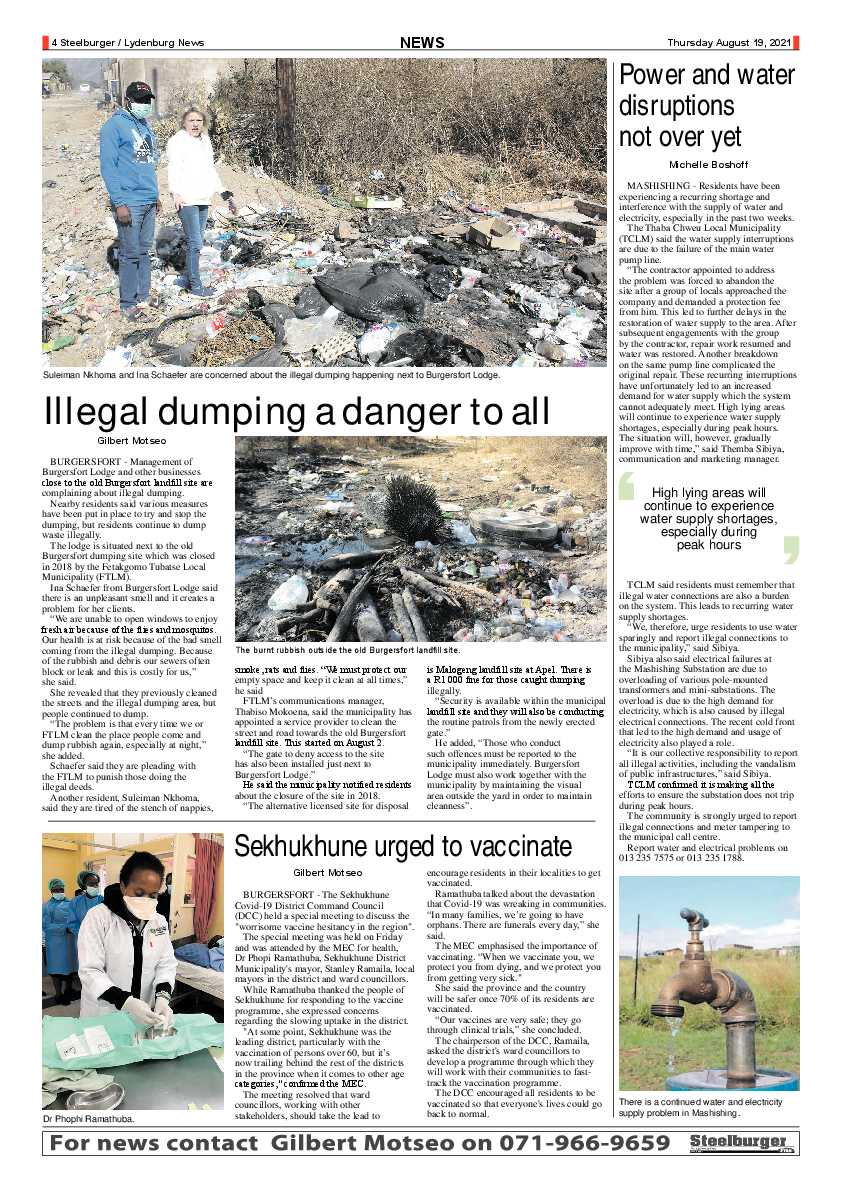 Steelburger News 19 August 2021 page 4
