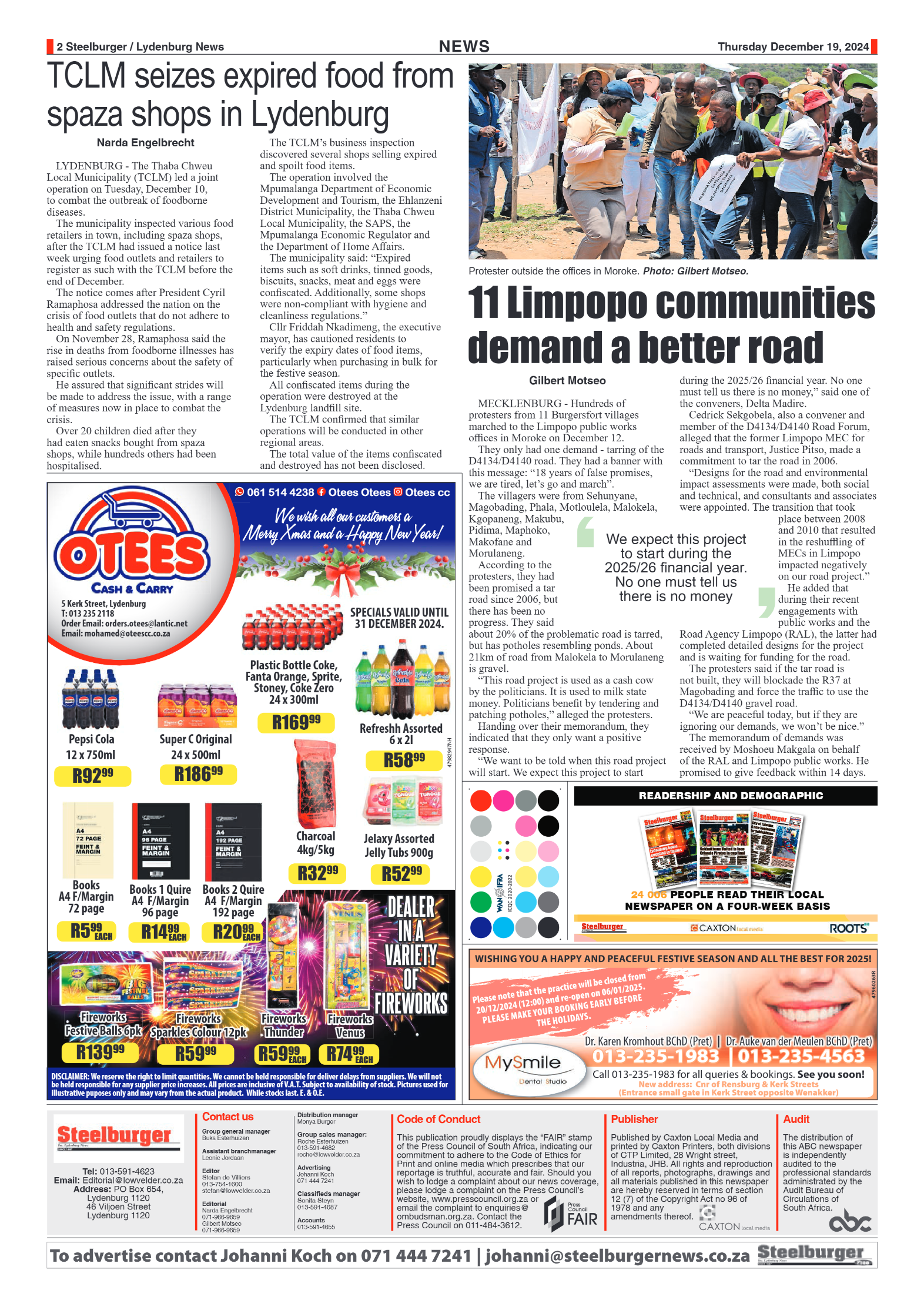 Steelburger News 19 December 2024 page 2