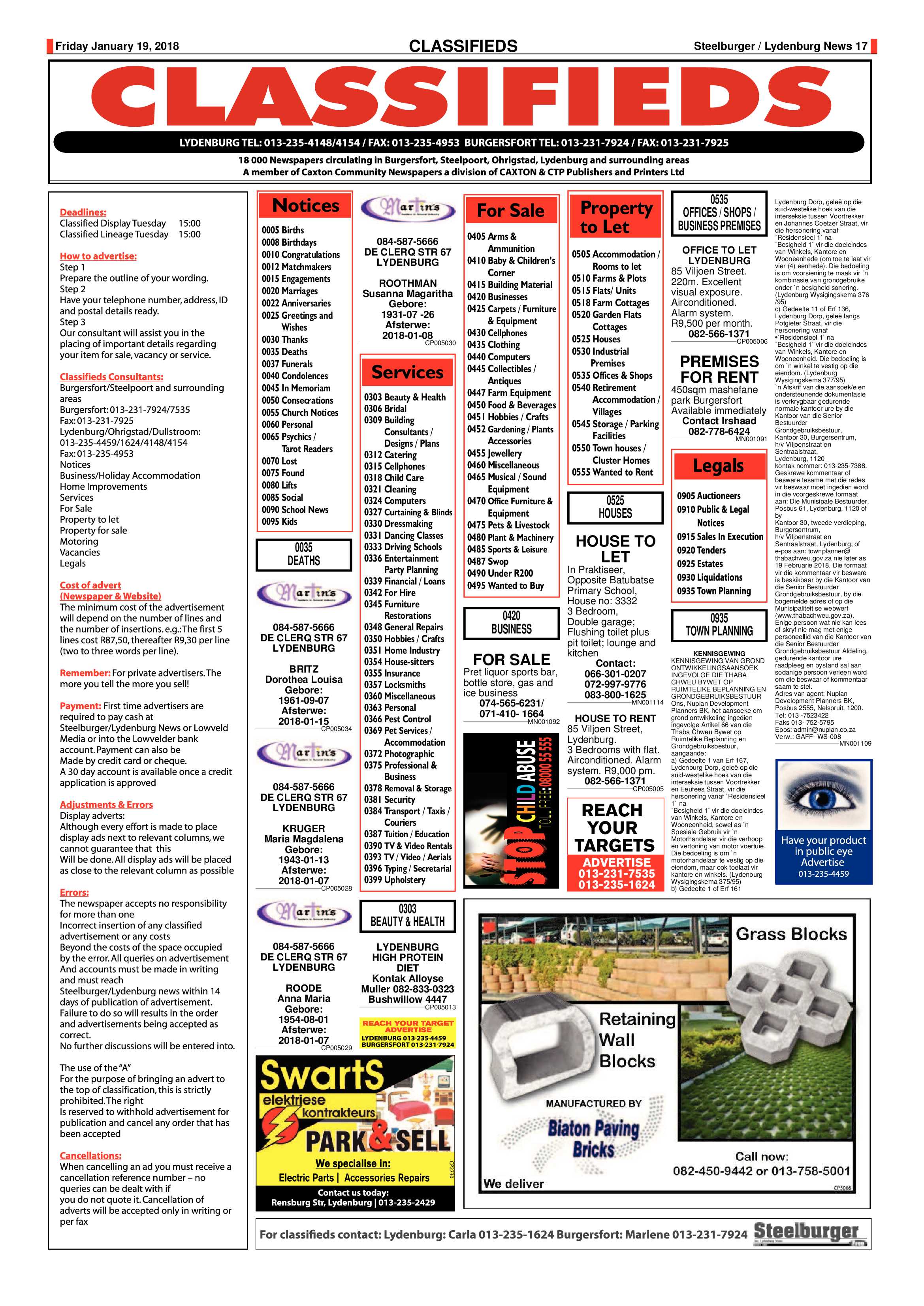 Steelburger News 19 January 2018 page 17