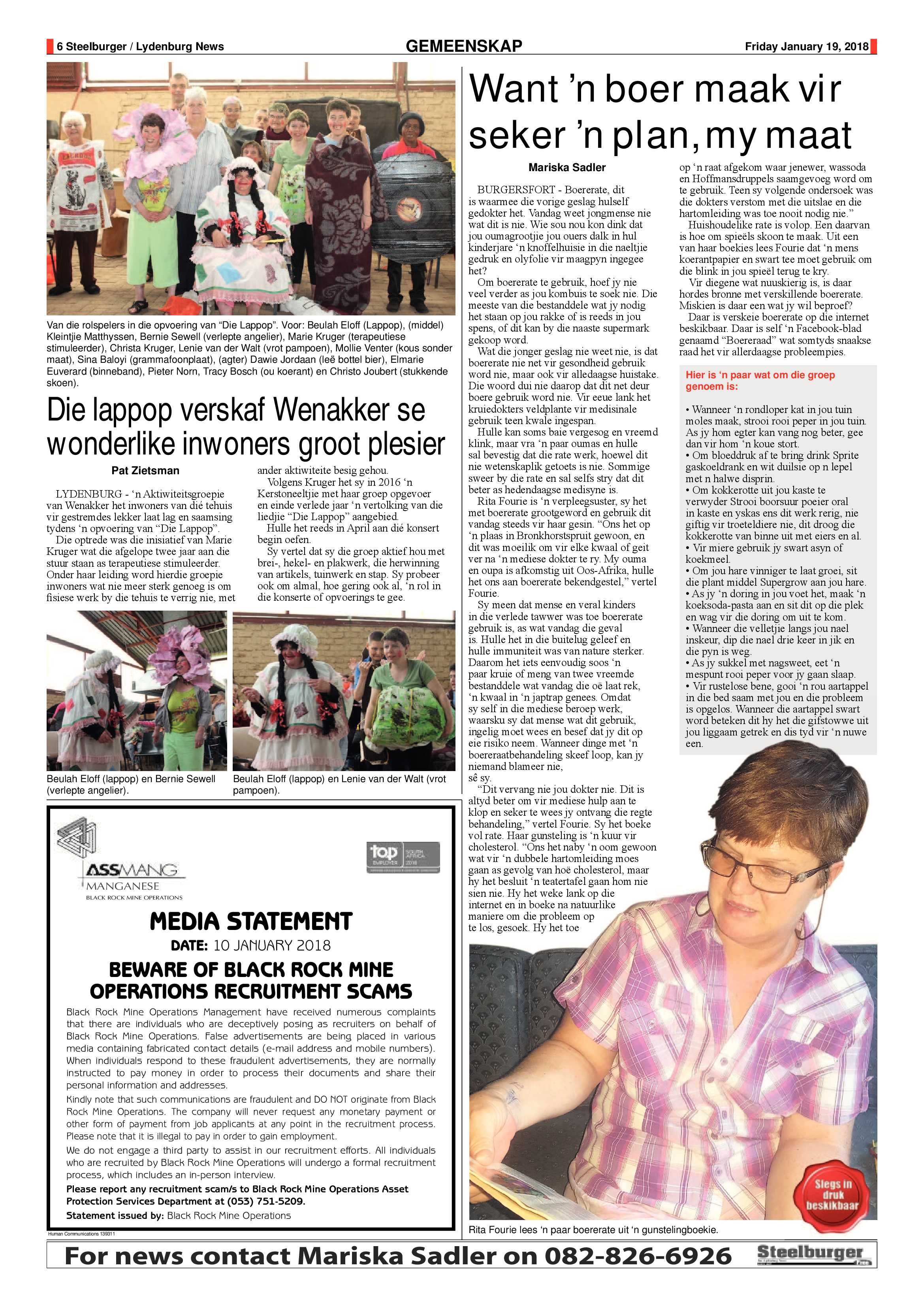 Steelburger News 19 January 2018 page 6